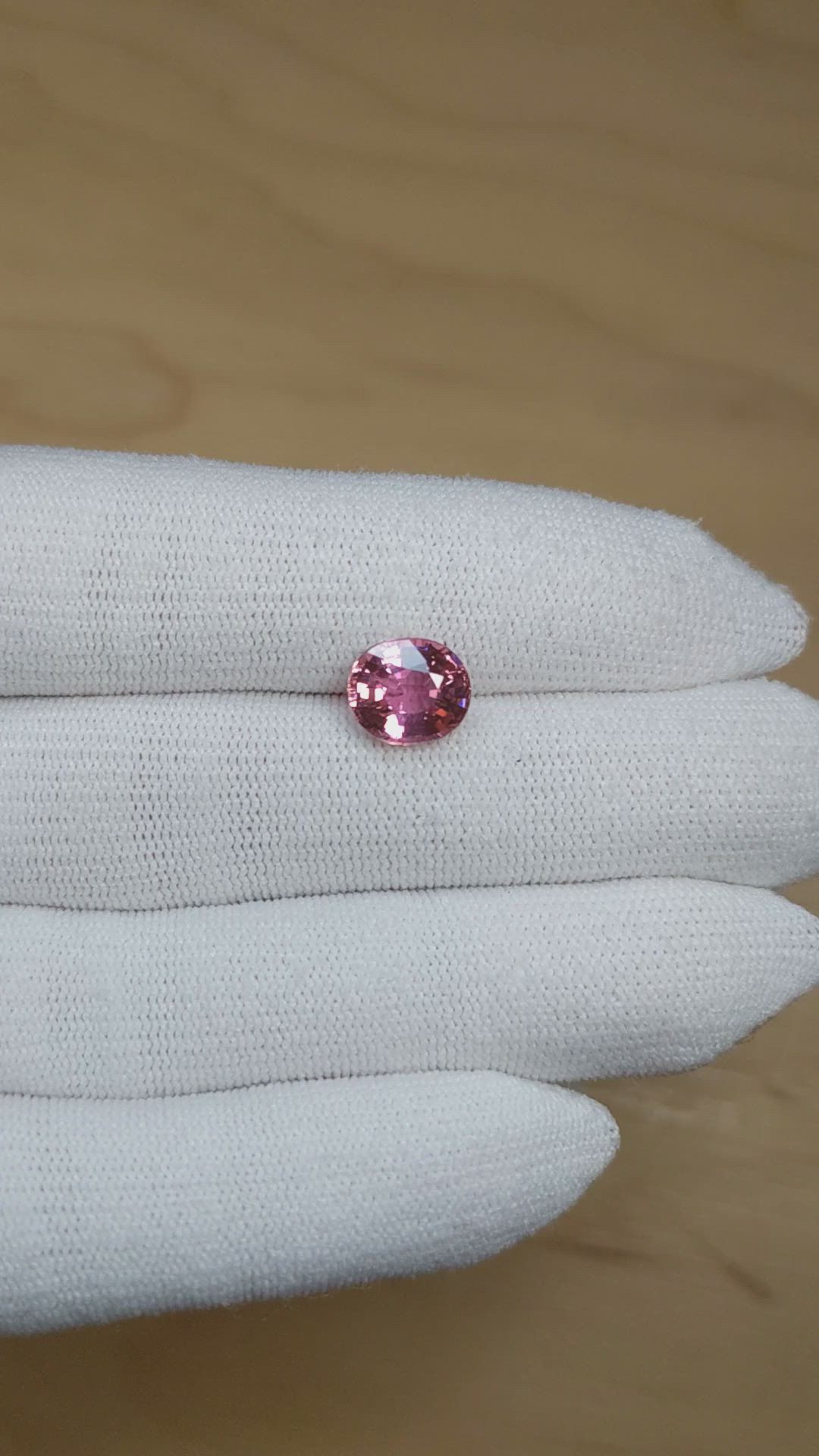 2.77 Ct. Purplish Pink Tourmaline from Africa Size Video