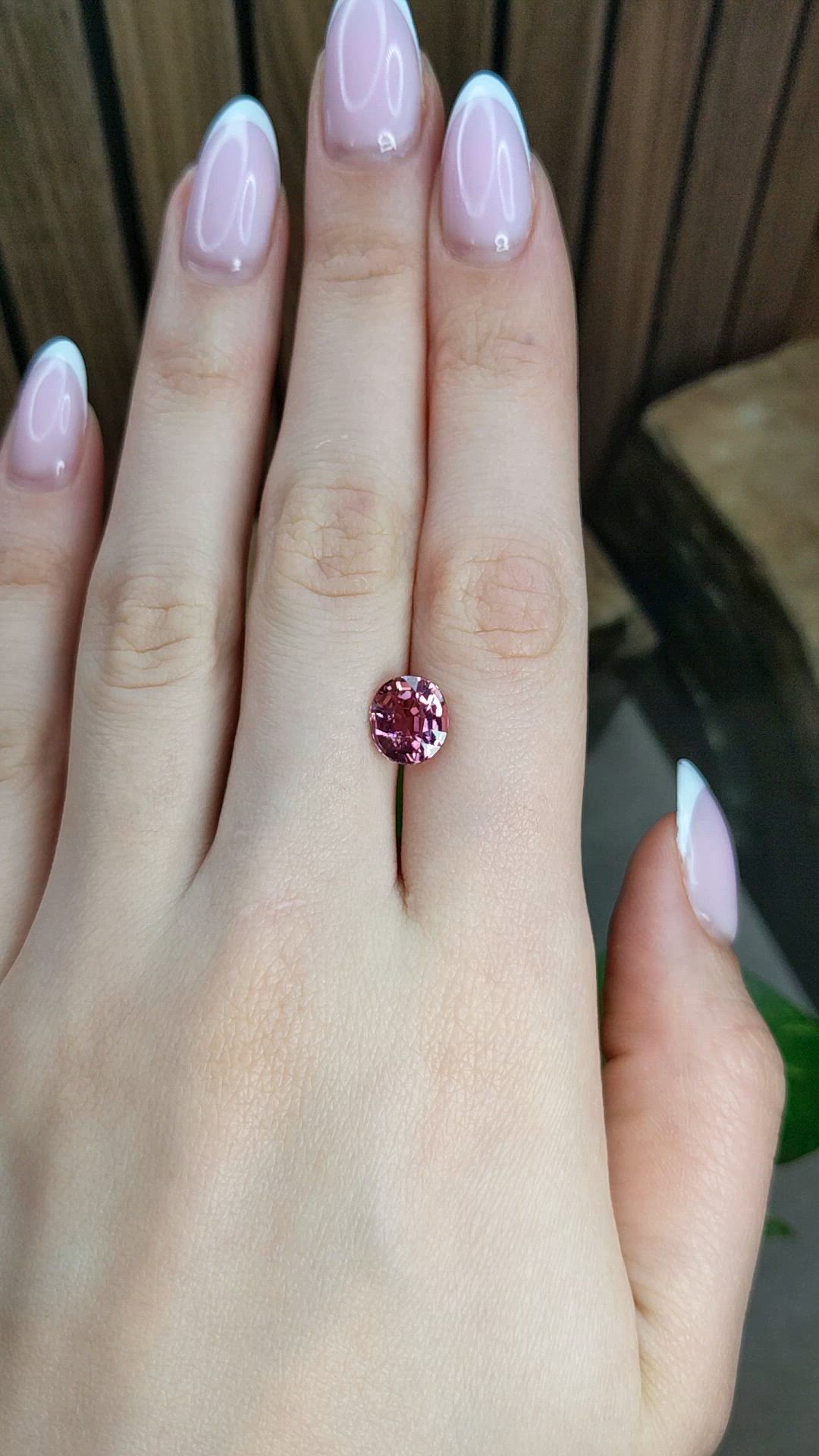 2.77 Ct. Purplish Pink Tourmaline from Africa Size Video