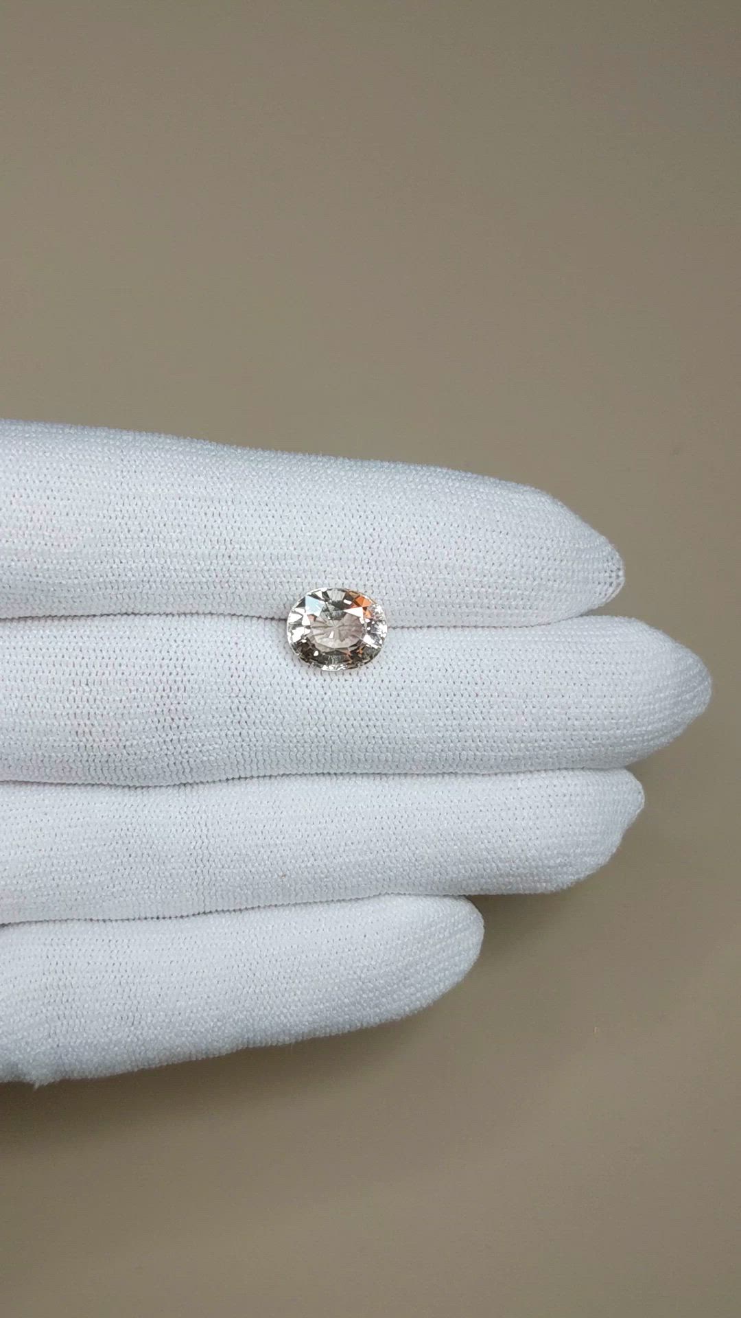 3.44 Ct. Peach Tourmaline from Africa Size Video