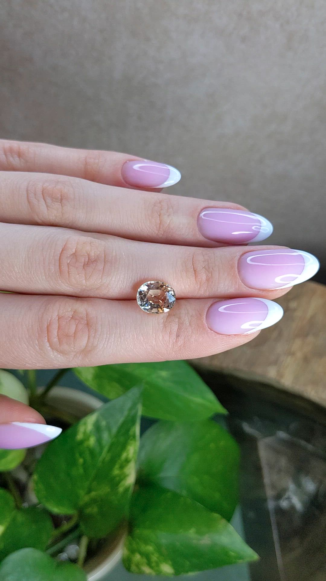 3.44 Ct. Peach Tourmaline from Africa Size Video
