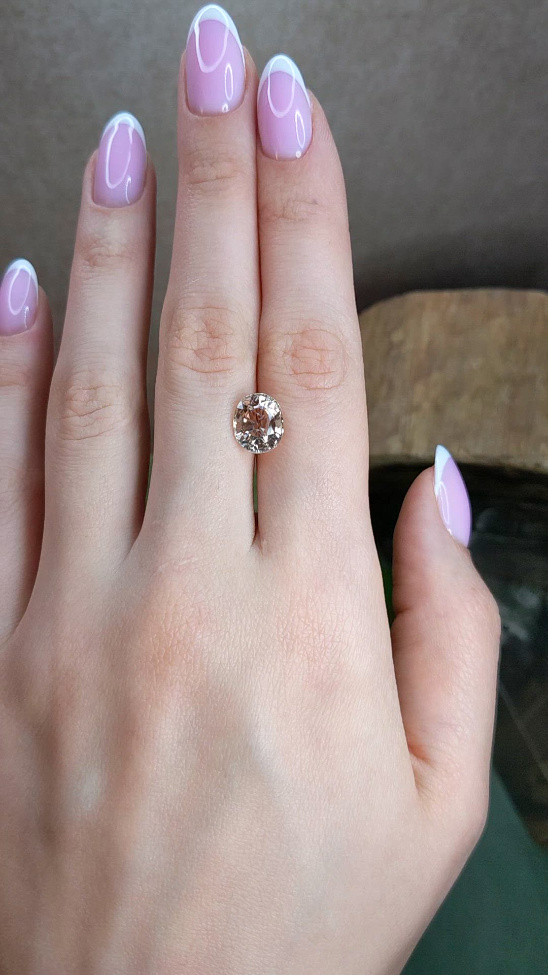 3.44 Ct. Peach Tourmaline from Africa Size Video