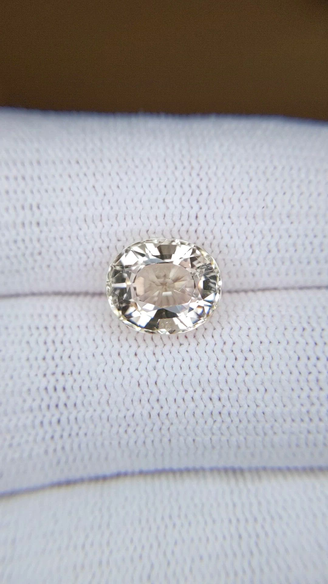 3.44 Ct. Peach Tourmaline from Africa Size Video