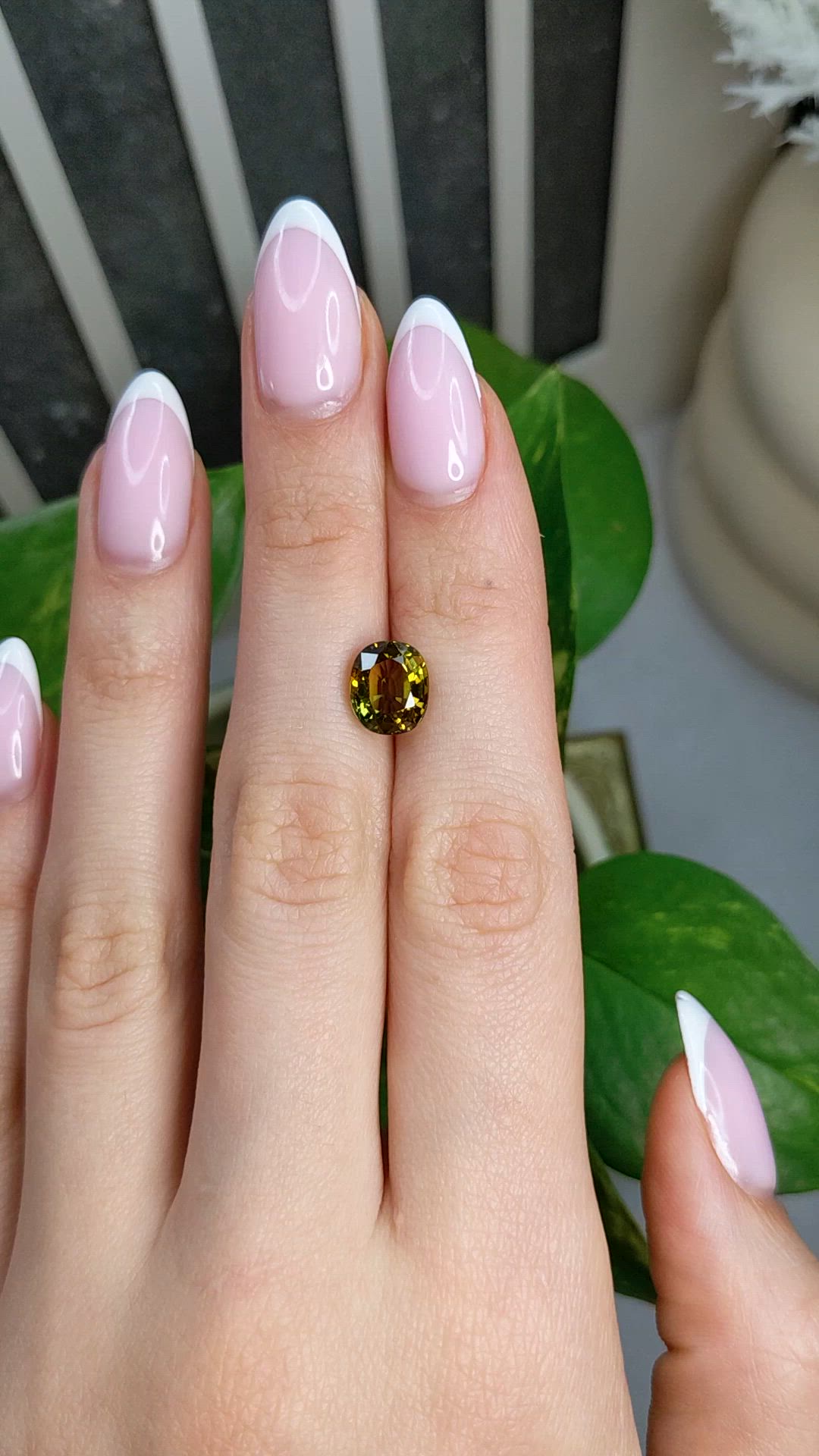 3.52 Ct. Yellowish Green Tourmaline from Africa Size Video
