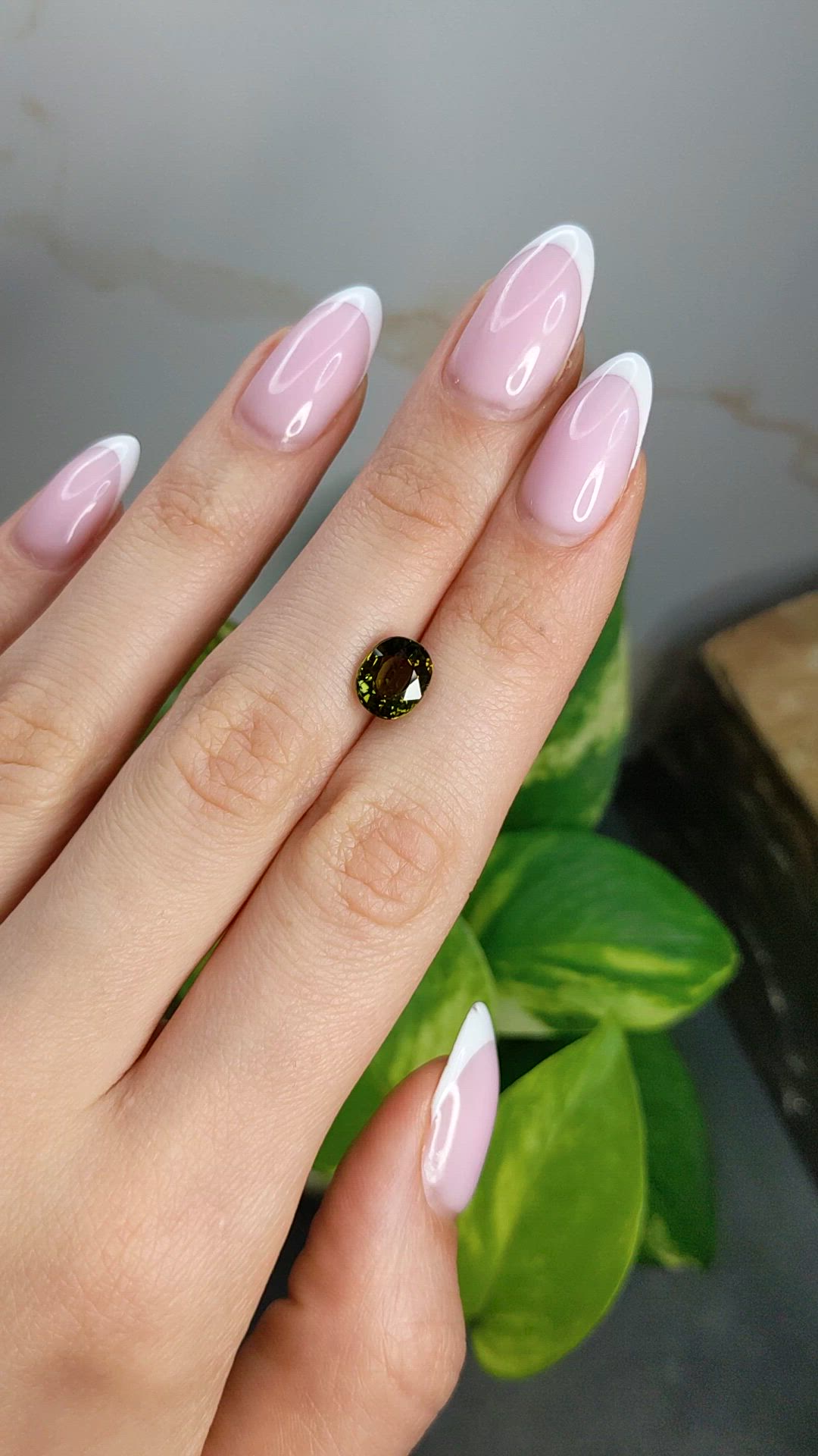 2.27 Ct. Yellowish Green Tourmaline from Africa Size Video