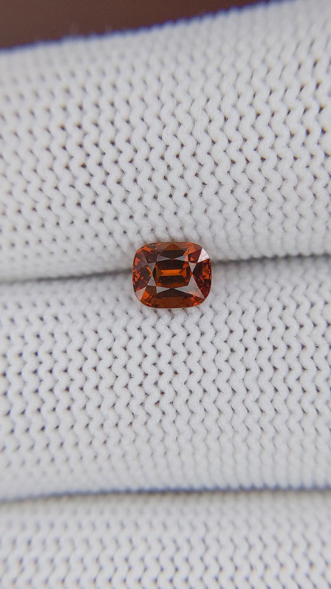 1.04 Ct. Orange Spessartite Garnet from Madagascar Size Video