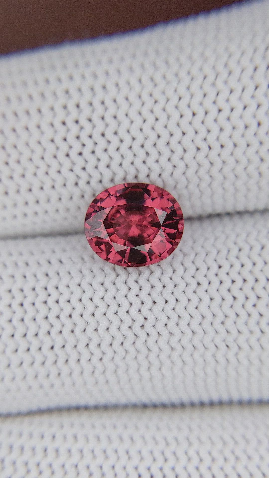 2.76 Ct. Reddish Pink Malaya Garnet from Madagascar Size Video