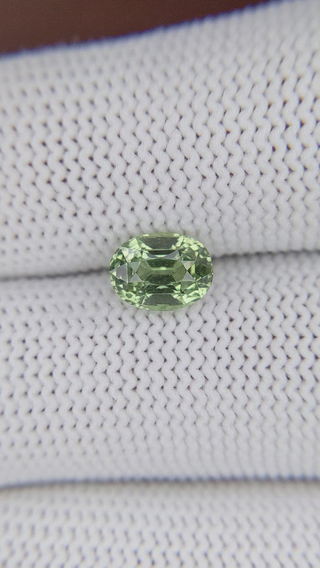 2.00 Ct. Yellowish Green Chrysoberyl from Tanzania Size Video