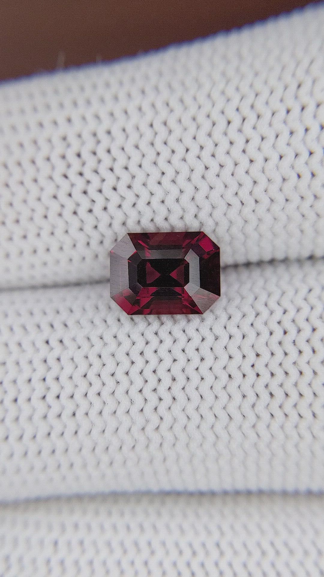 2.23 Ct. Red Rhodolite Garnet from Ceylon (Sri Lanka) Size Video