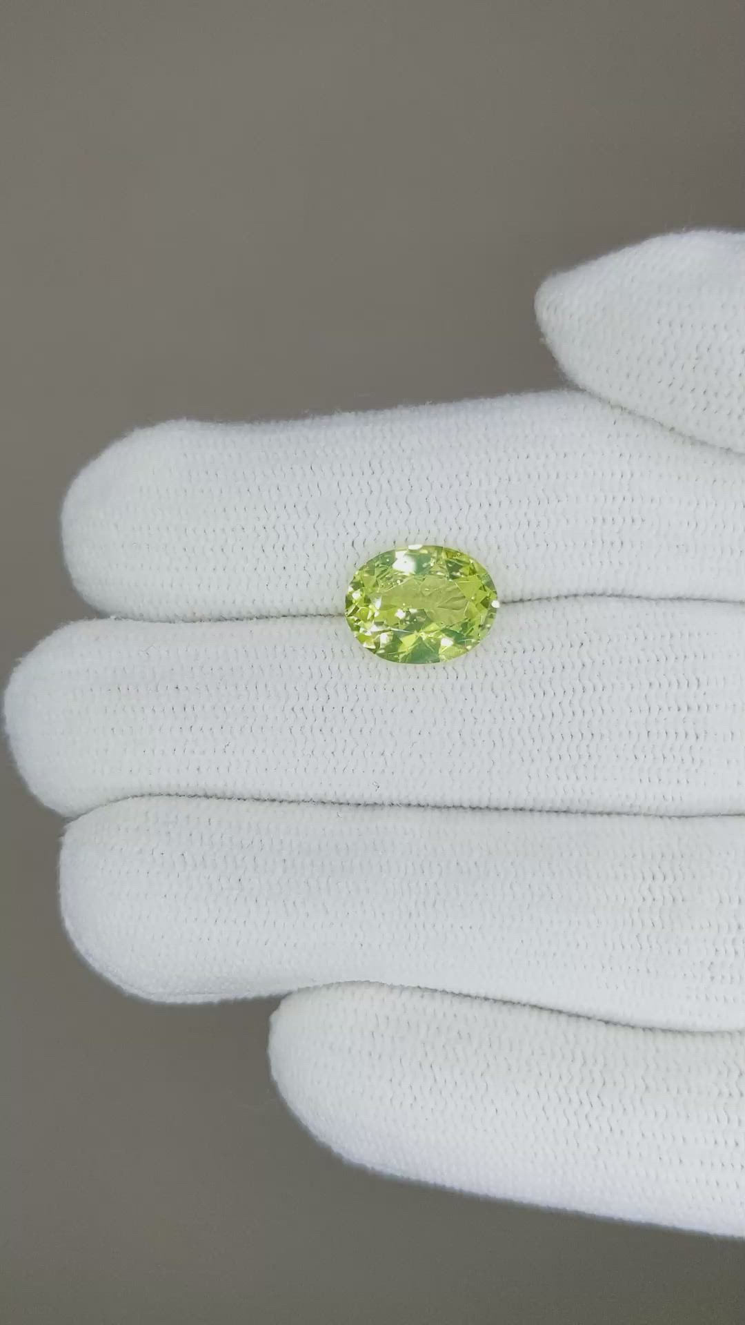 2.37 Ct. Chrysoberyl from Ceylon (Sri Lanka) Size Video