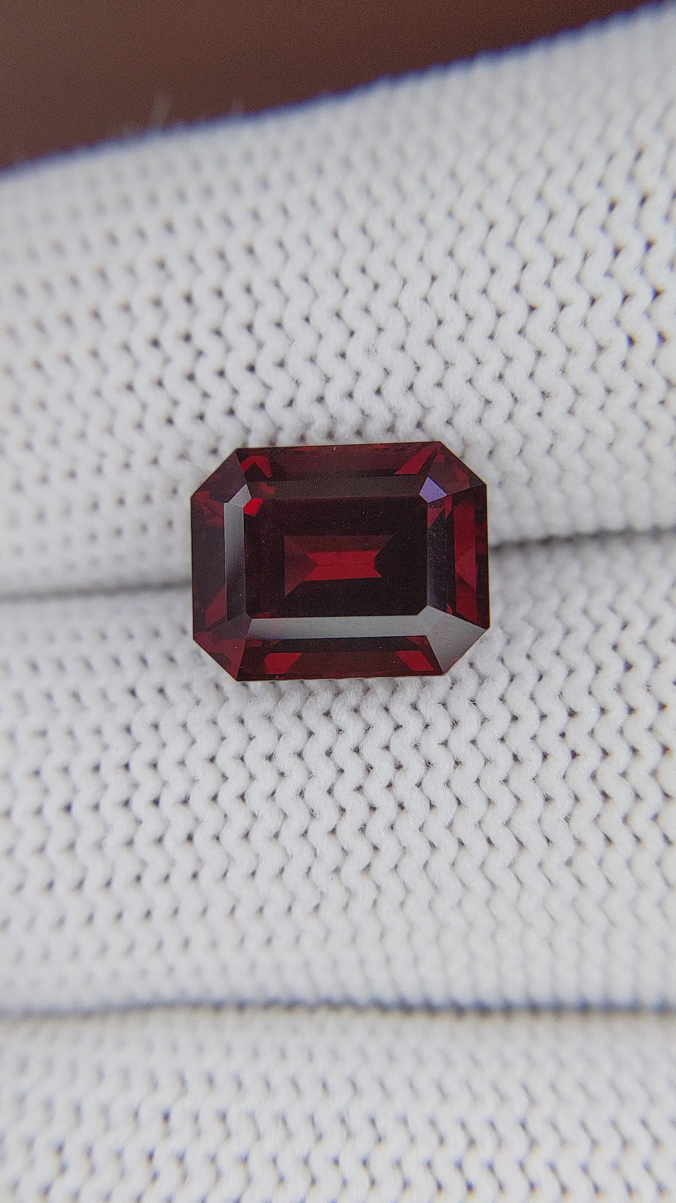 5.27 Ct. Purplish Red Garnet from Ceylon (Sri Lanka) Size Video