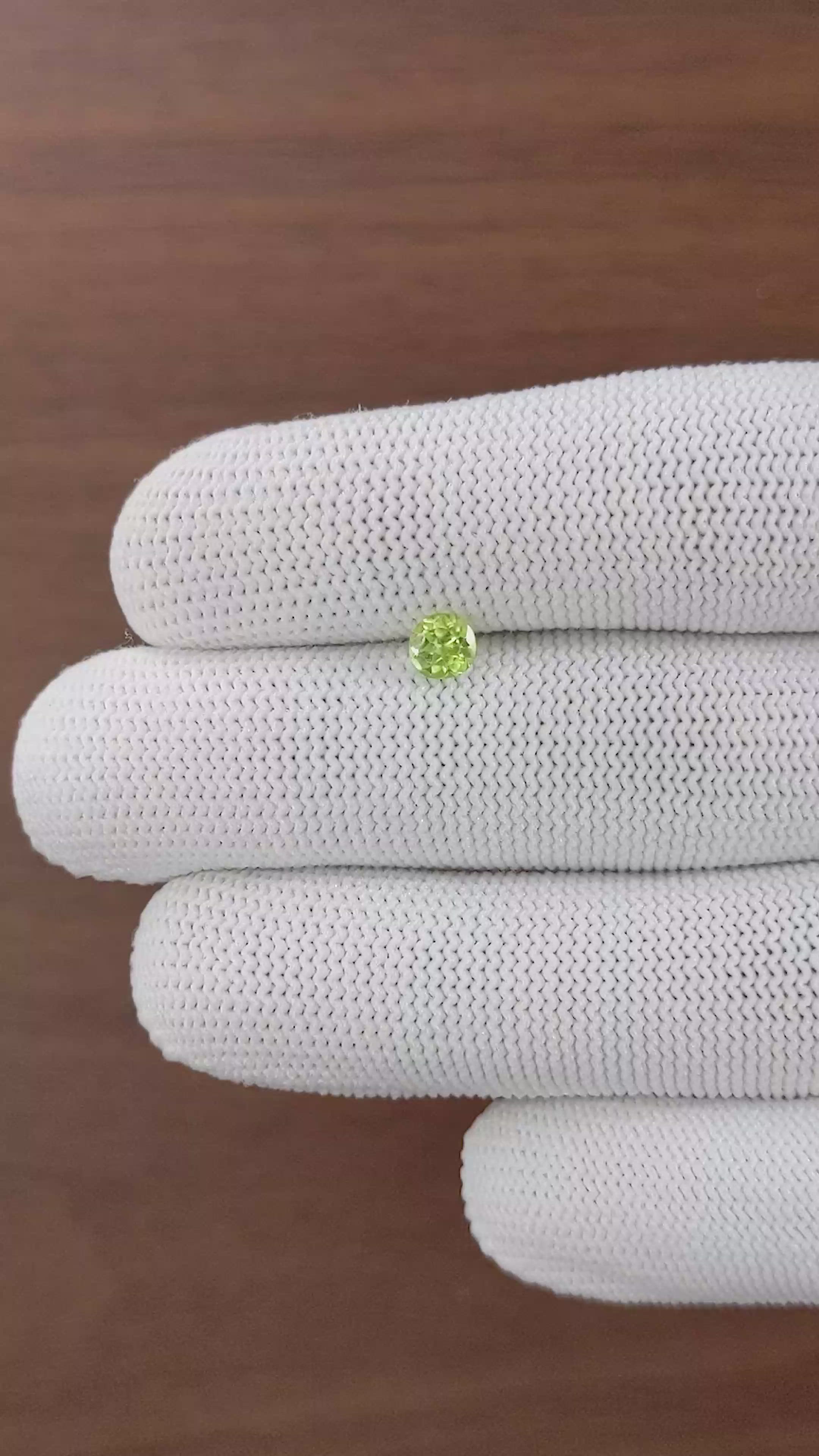 0.50 Ct. Yellowish Green Peridot from Tanzania Size Video