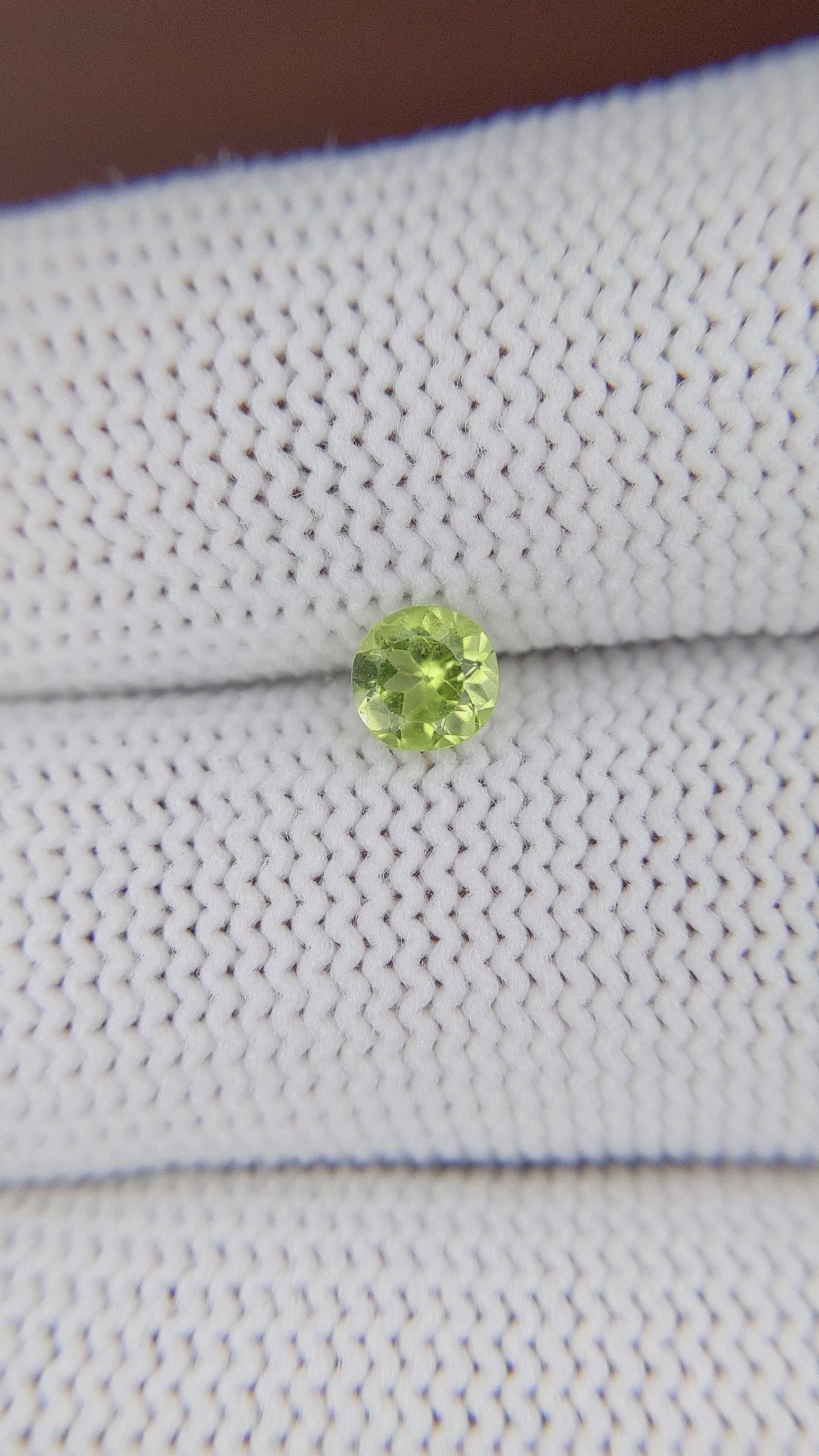 0.50 Ct. Yellowish Green Peridot from Tanzania Size Video