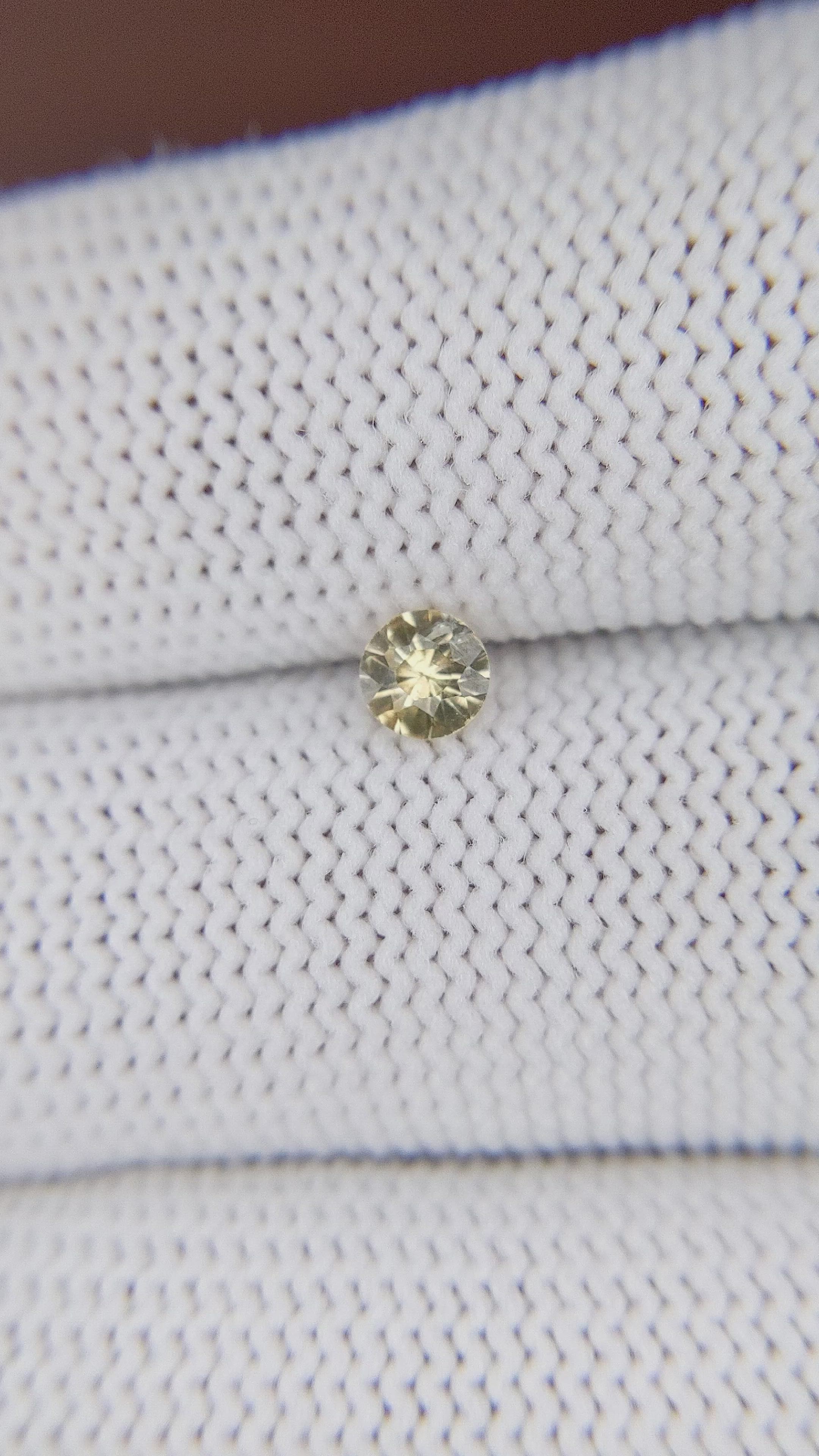 0.38 Ct. Yellowish Green Peridot from Tanzania Size Video