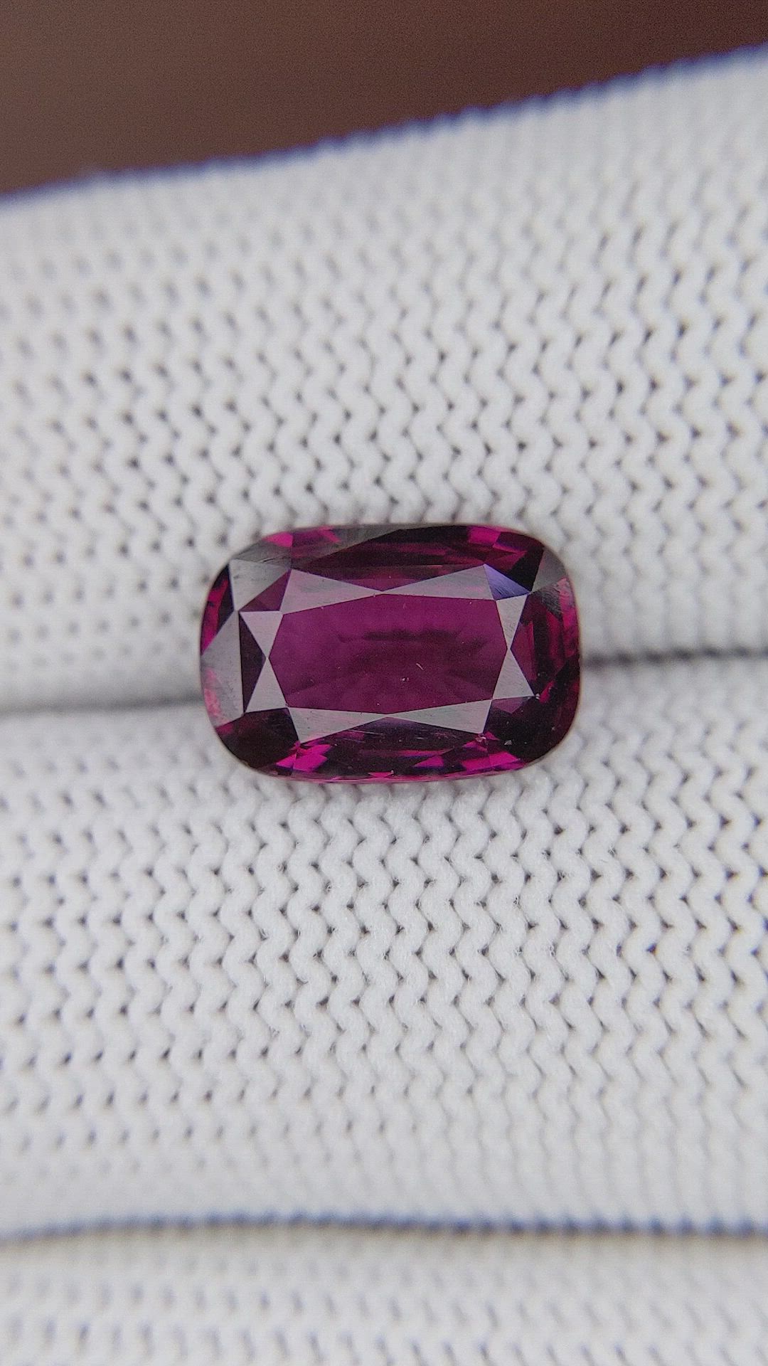 4.51 Ct. Purplish Pink Rhodolite Garnet Size Video