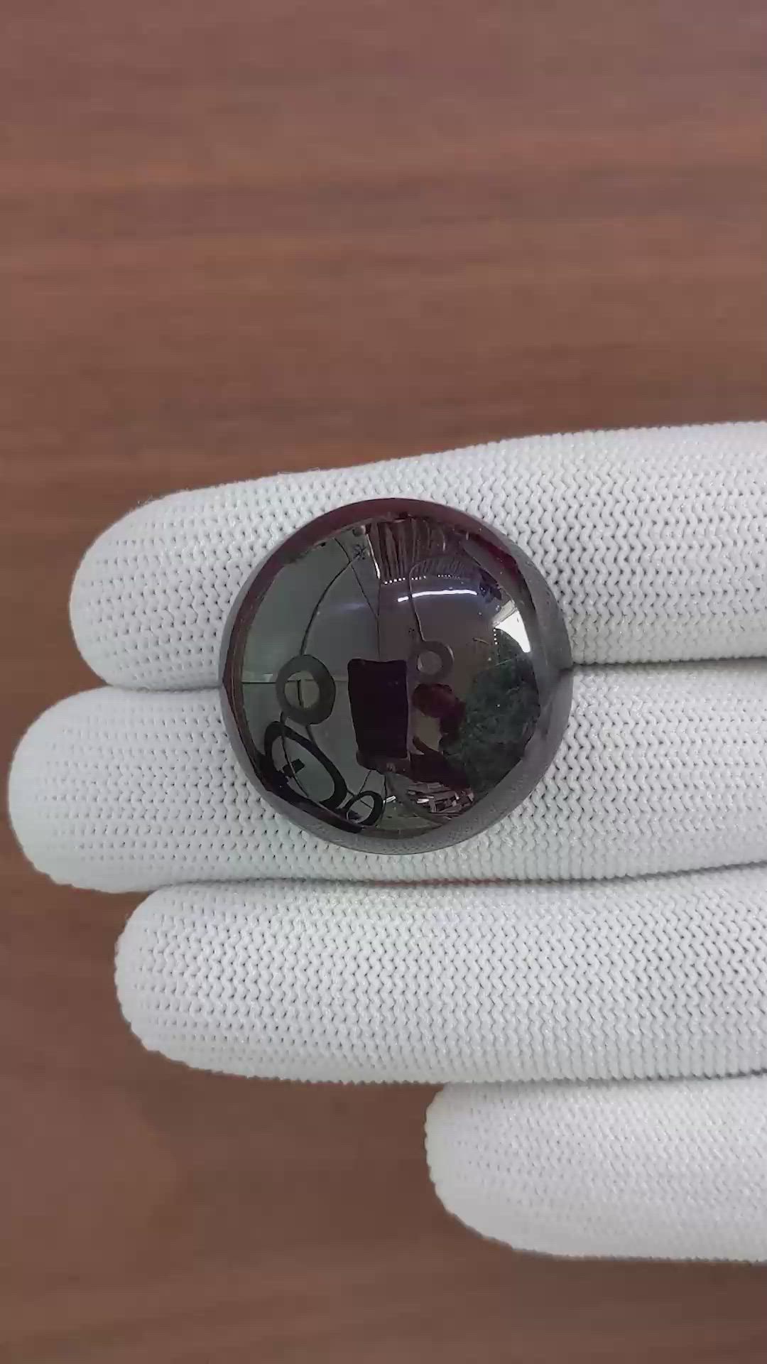 116.95 Ct. Purplish Red Star Garnet from Ceylon (Sri Lanka) Size Video