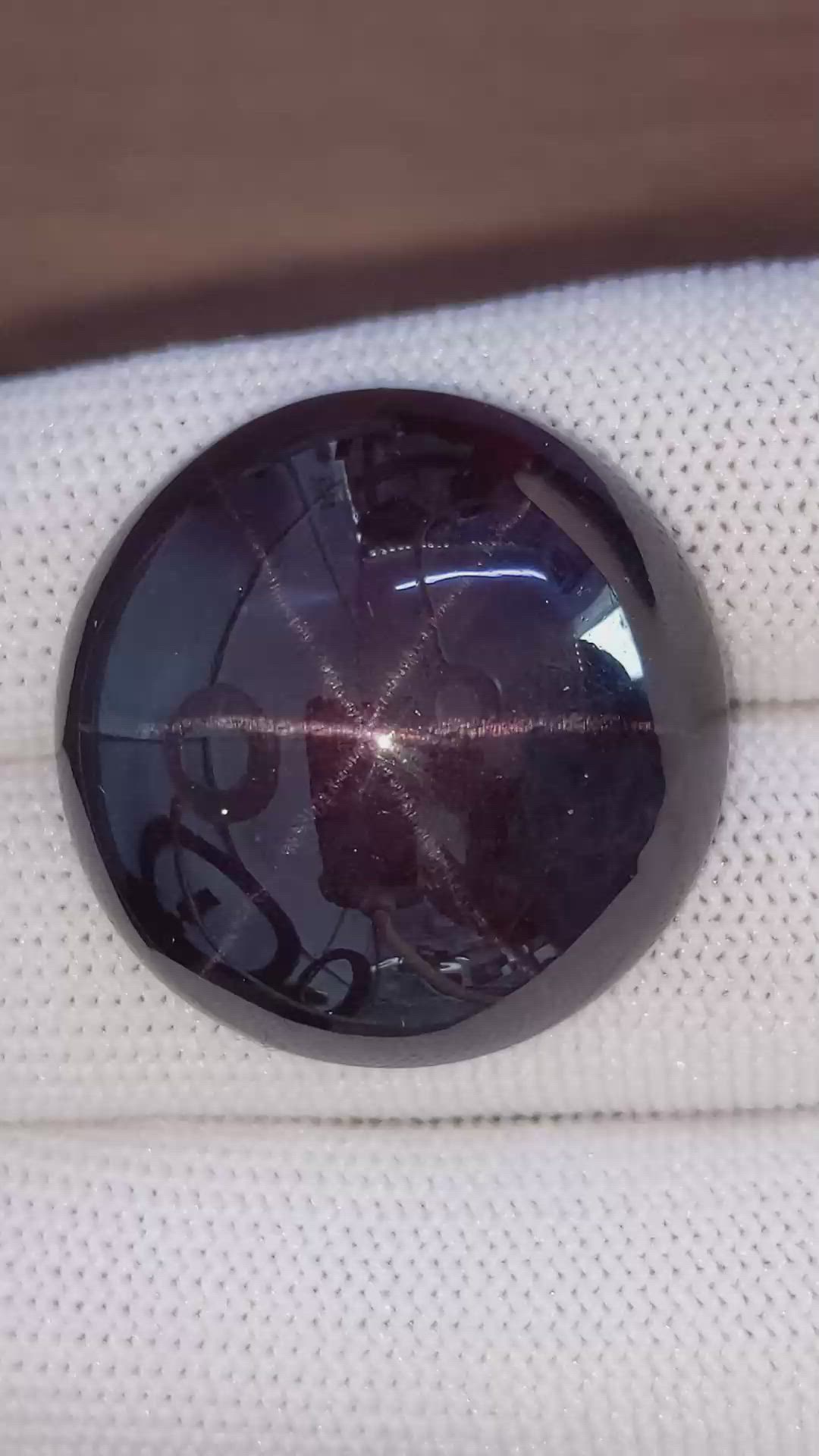 116.95 Ct. Purplish Red Star Garnet from Ceylon (Sri Lanka) Size Video