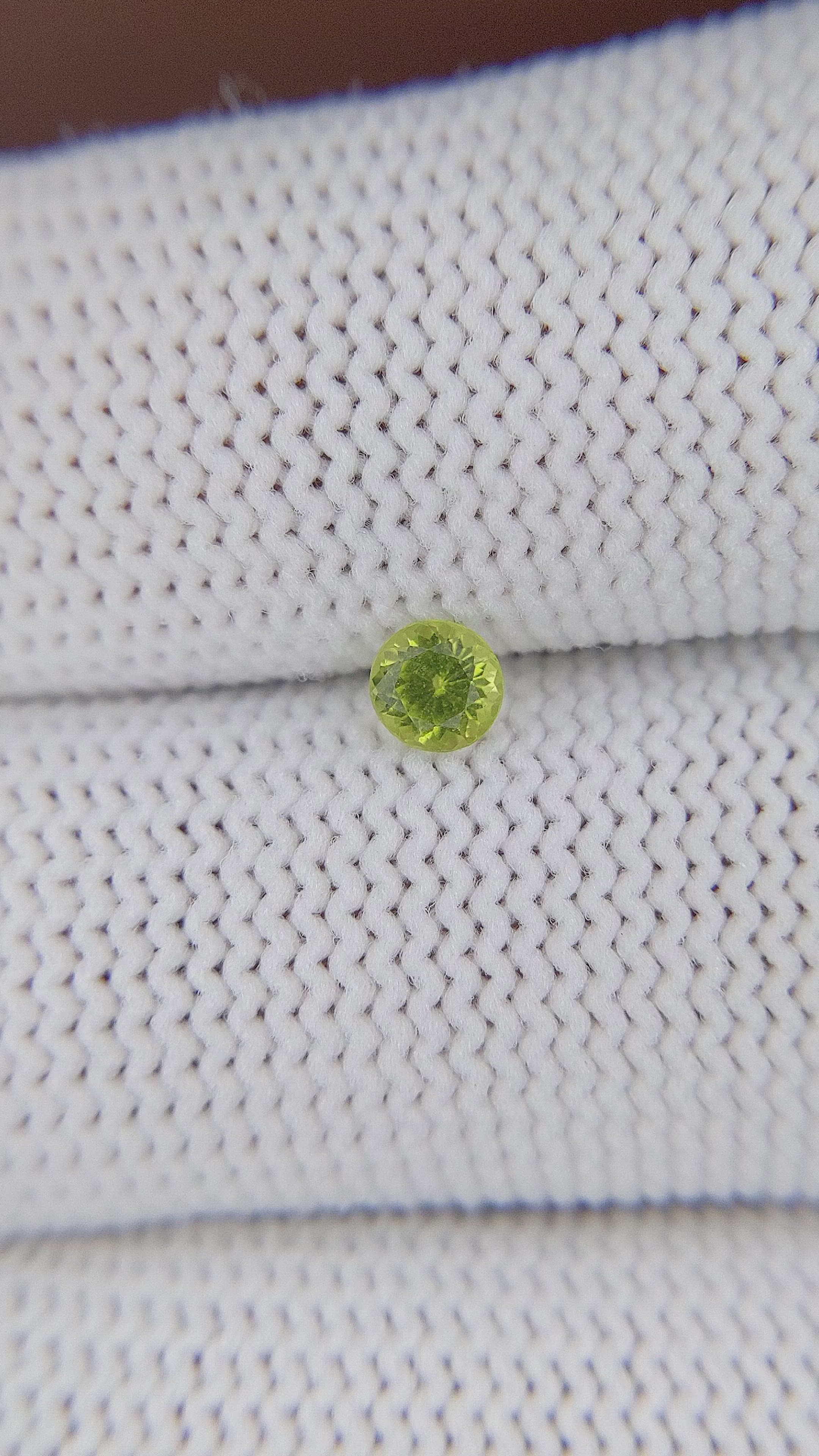 0.28 Ct. Yellowish Green Peridot from Tanzania Size Video
