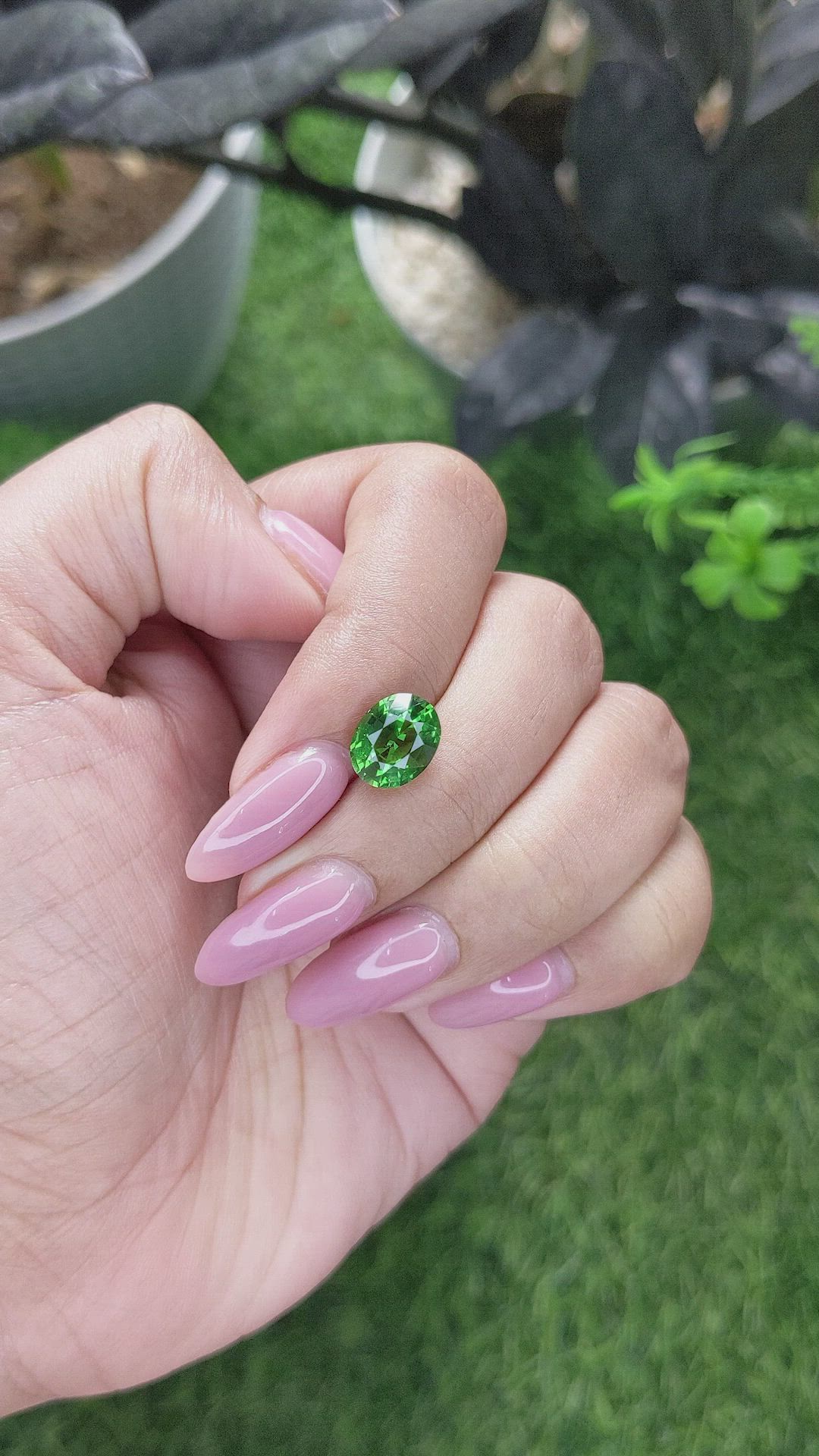 2.54 Ct. Green Tourmaline from Tanzania Size Video