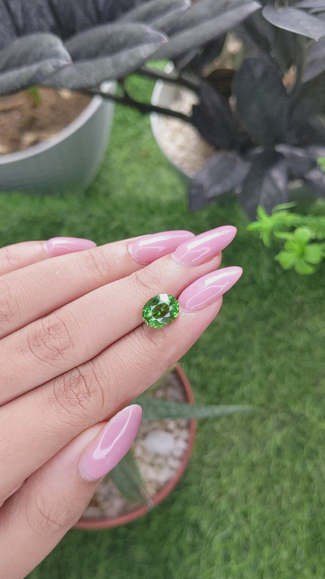 2.54 Ct. Green Tourmaline from Tanzania Size Video