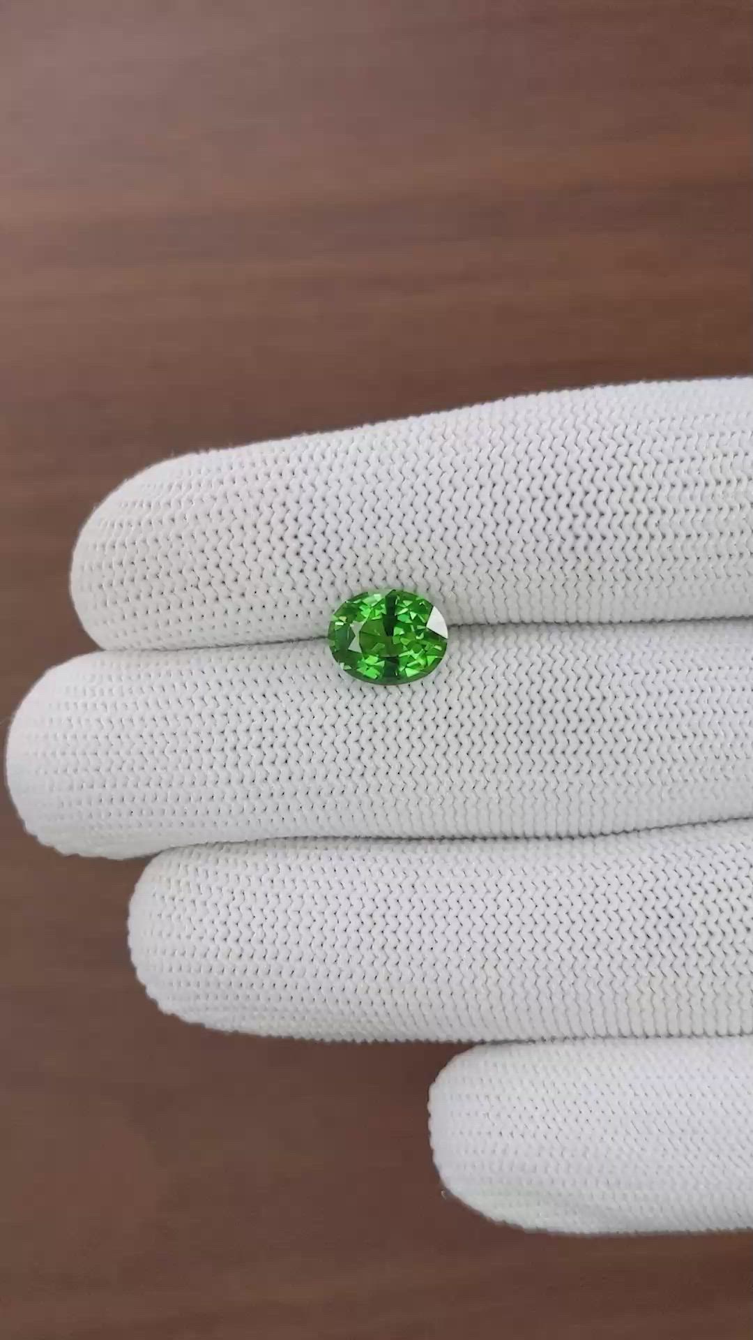 2.54 Ct. Green Tourmaline from Tanzania Size Video