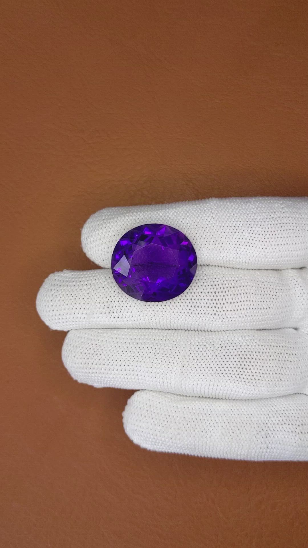 24.39 Ct. Purple Amethyst from Brazil Size Video