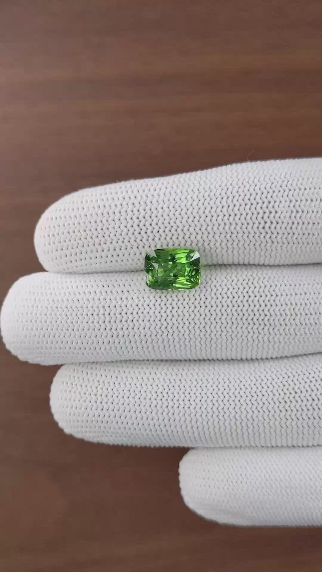 3.52 Ct. Green Tourmaline from Tanzania Size Video