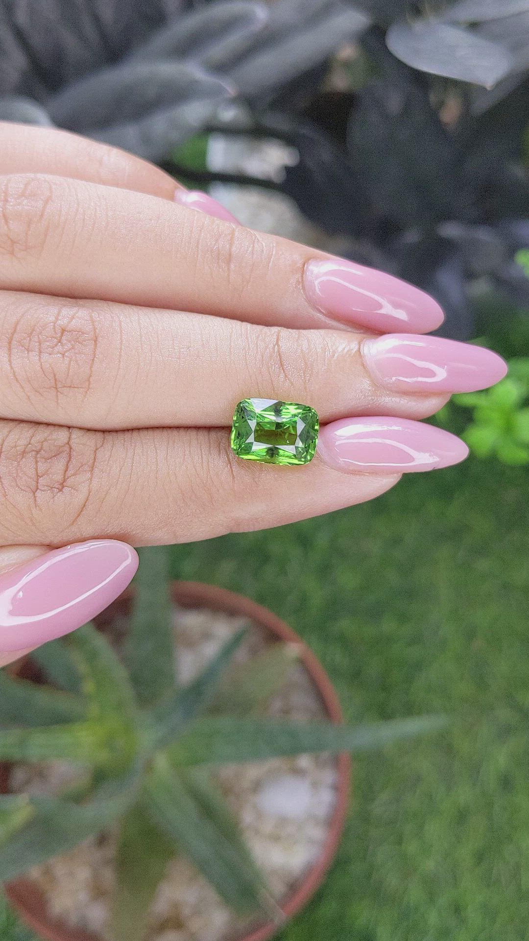 3.52 Ct. Green Tourmaline from Tanzania Size Video