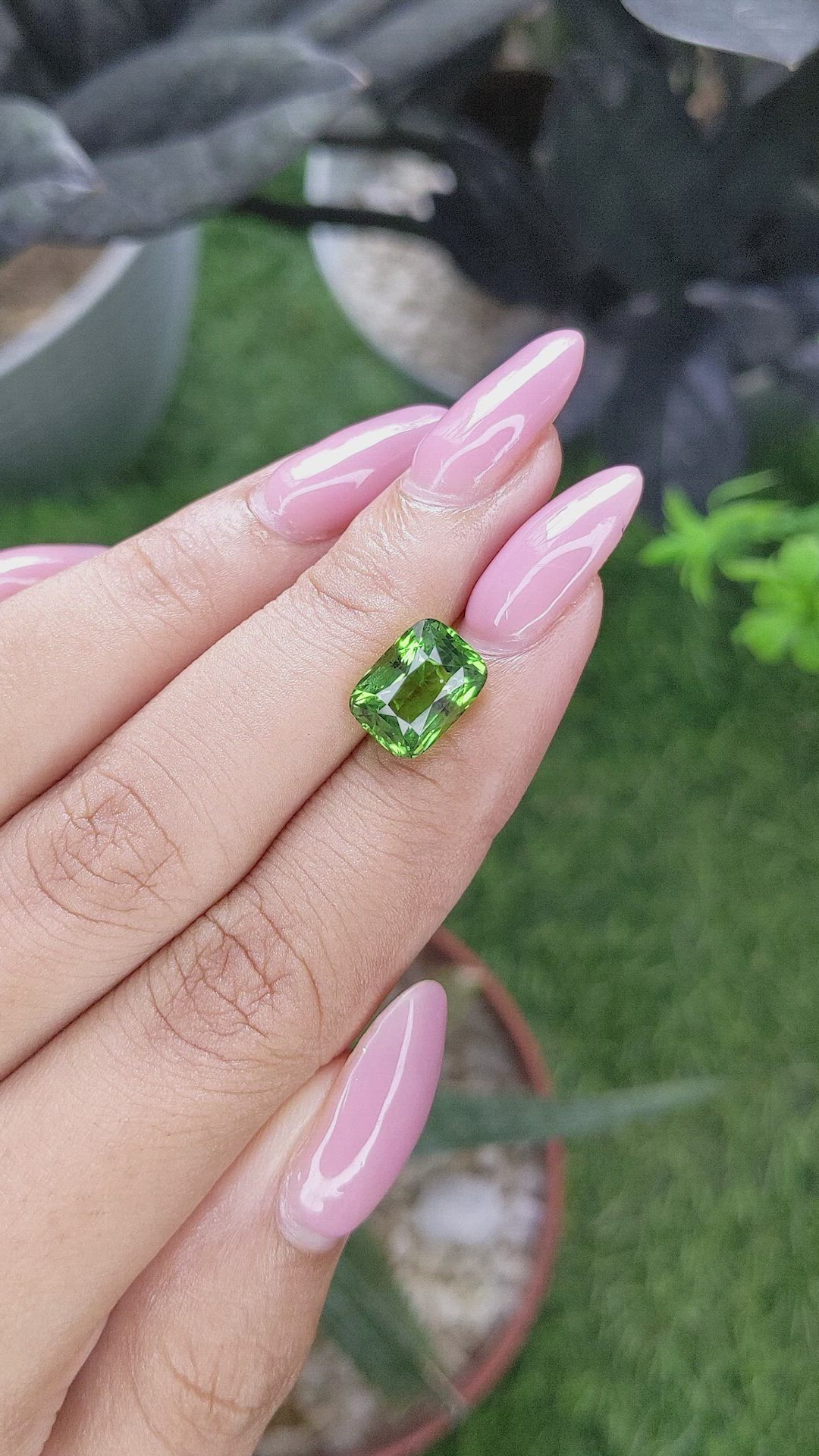 3.52 Ct. Green Tourmaline from Tanzania Size Video