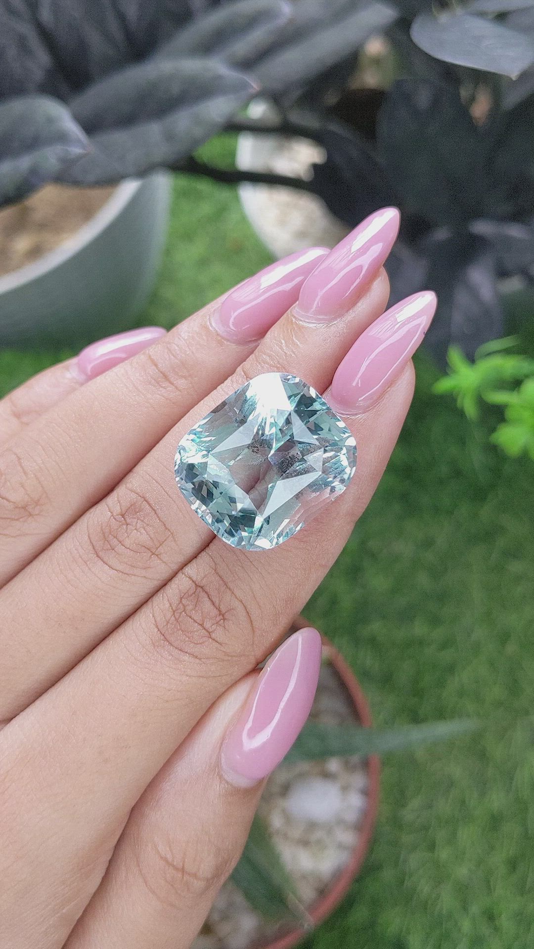 48.68 Ct. Blue Topaz Size Video