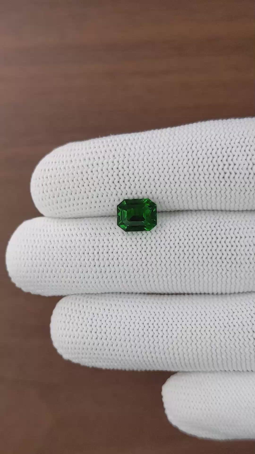 3.03 Ct. Tsavorite Garnet from Tanzania Size Video