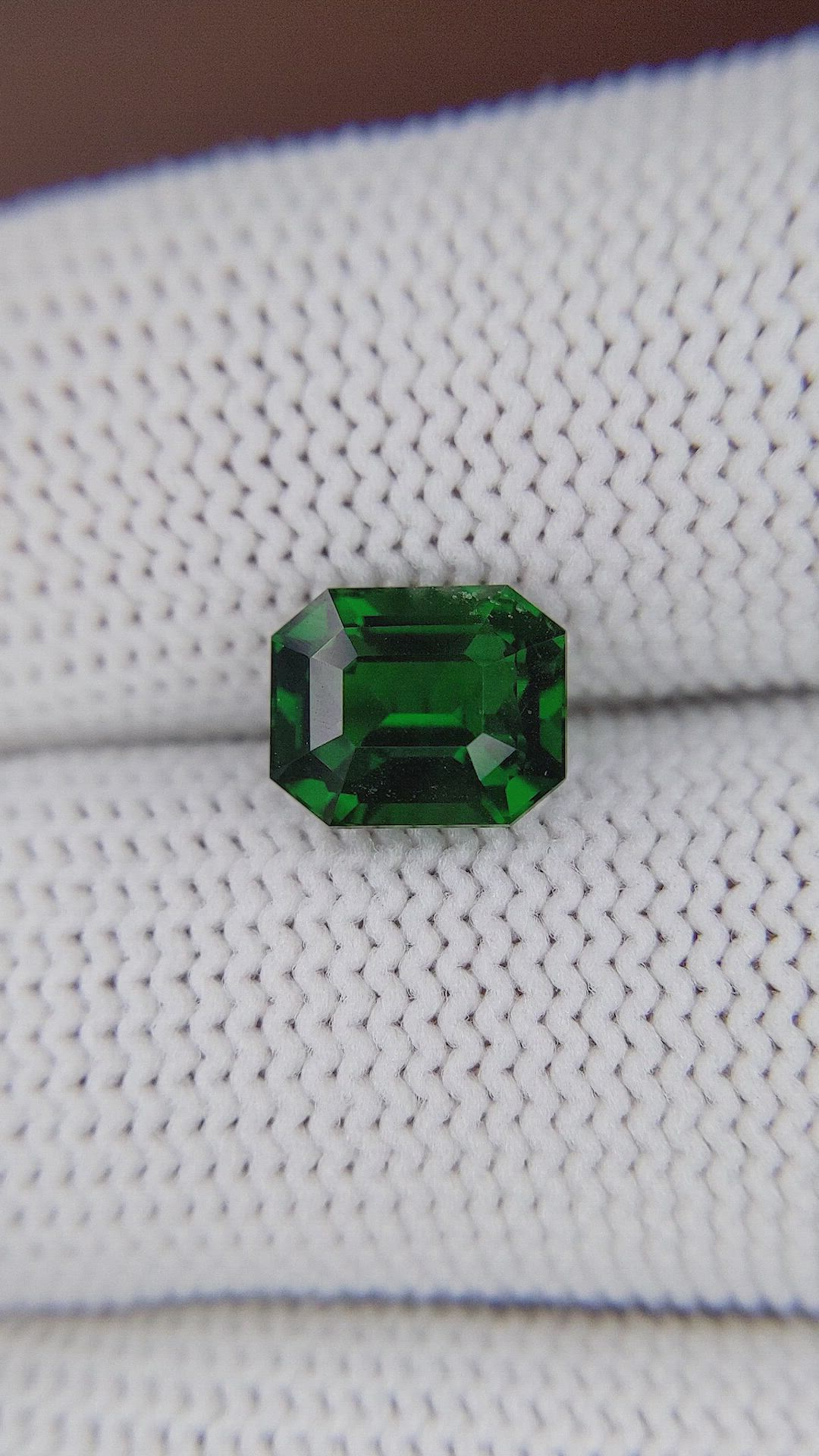 3.03 Ct. Tsavorite Garnet from Tanzania Size Video