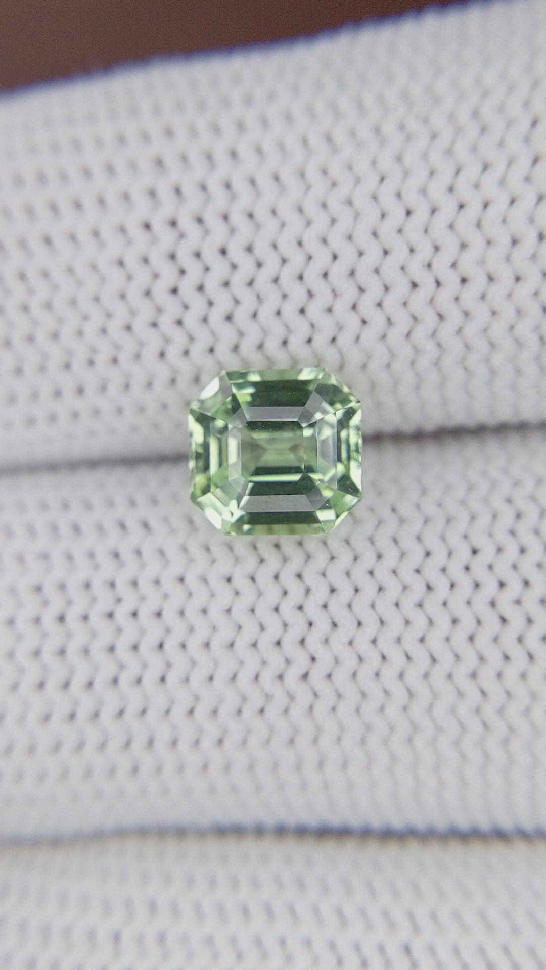 2.59 Ct. Yellowish Green Chrysoberyl from Tanzania Size Video
