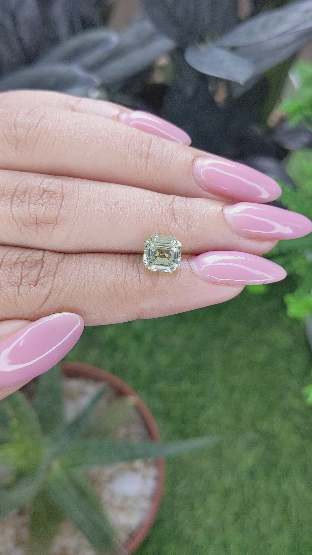 2.59 Ct. Yellowish Green Chrysoberyl from Tanzania Size Video