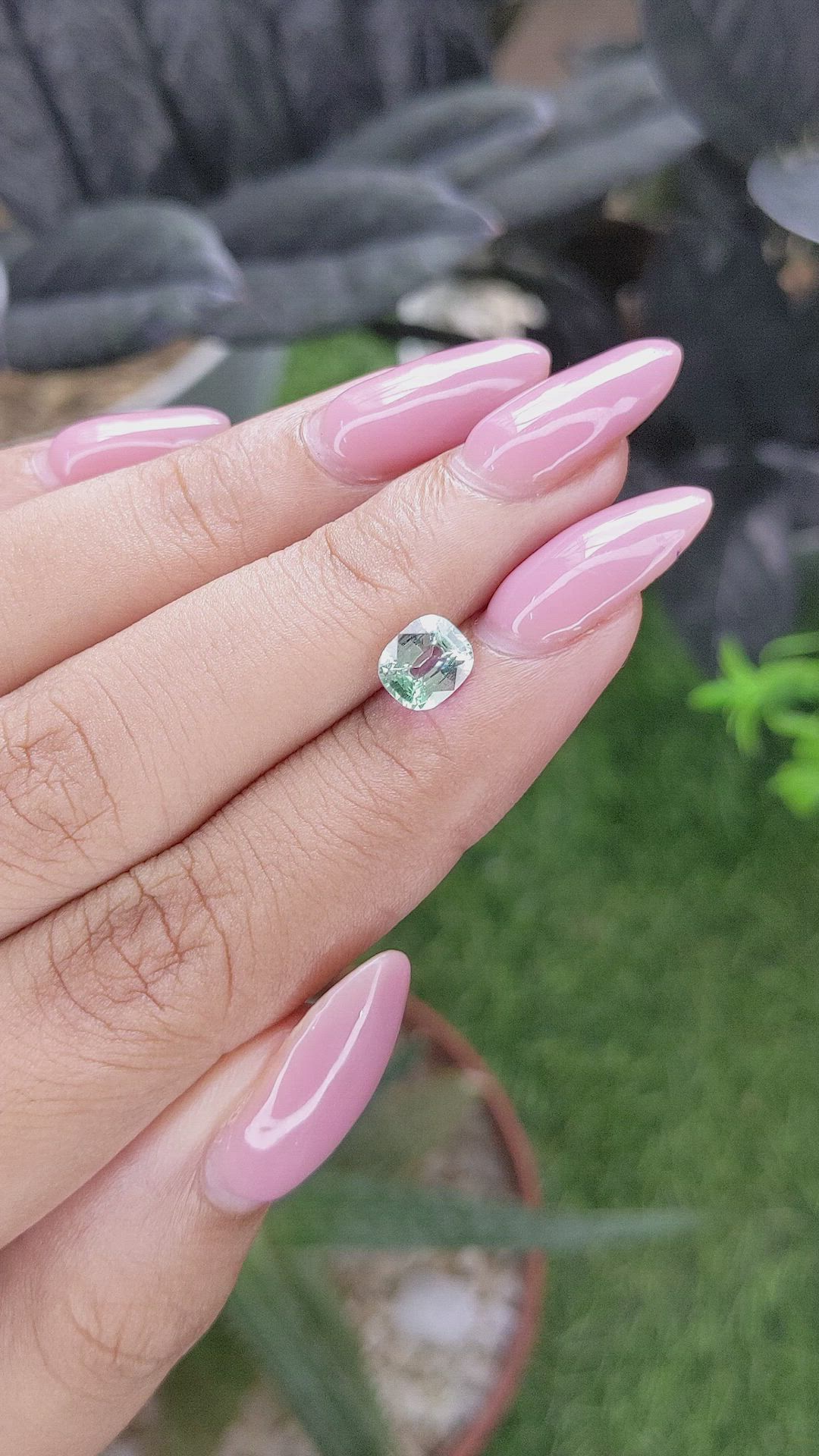 1.05 Ct. Green Chrysoberyl from Tanzania Size Video