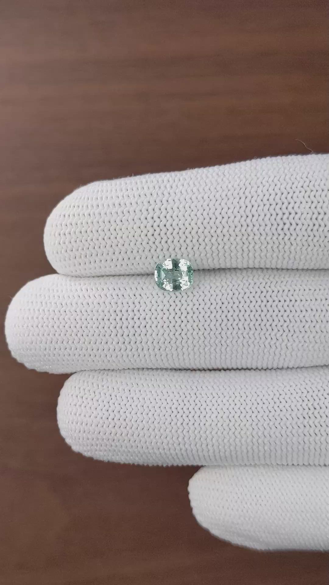 1.05 Ct. Green Chrysoberyl from Tanzania Size Video
