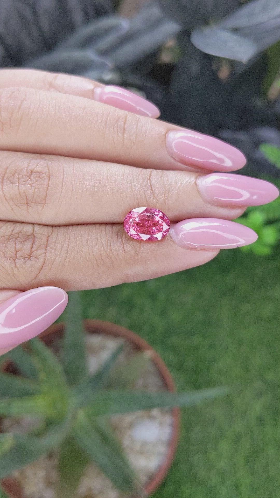 2.71 Ct. Pink Spinel from Tanzania Size Video