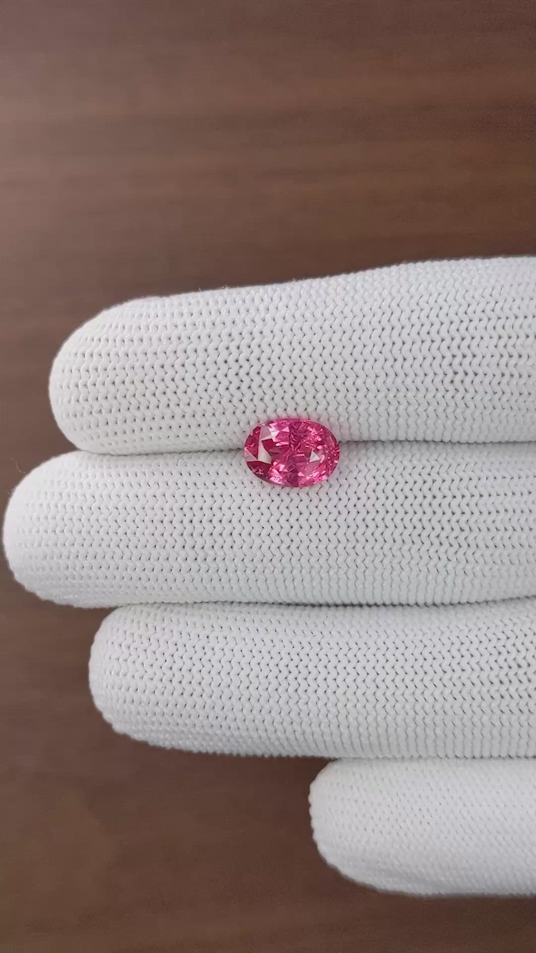 2.71 Ct. Pink Spinel from Tanzania Size Video