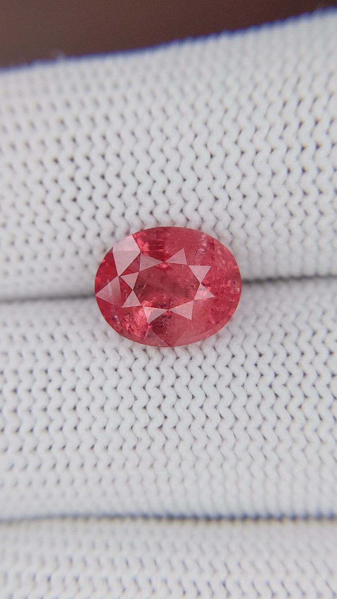 3.75 Ct. Reddish Pink Spinel from Tanzania Size Video