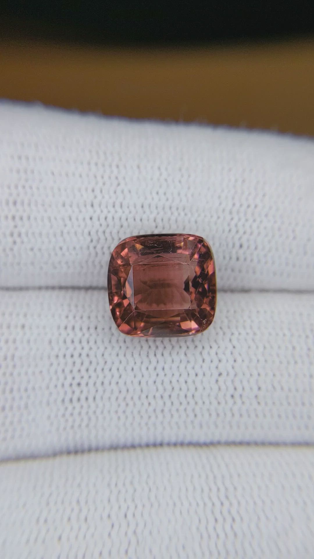 6.17 Ct. Pinkish Brown Tourmaline from Africa Size Video