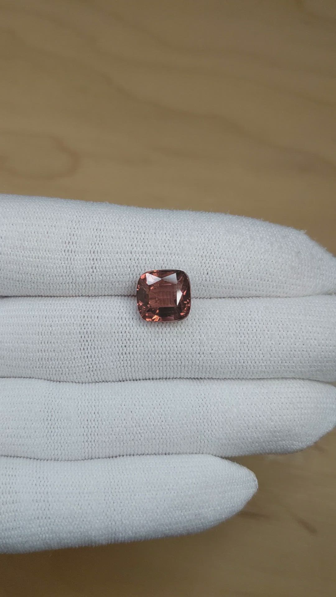 6.17 Ct. Pinkish Brown Tourmaline from Africa Size Video