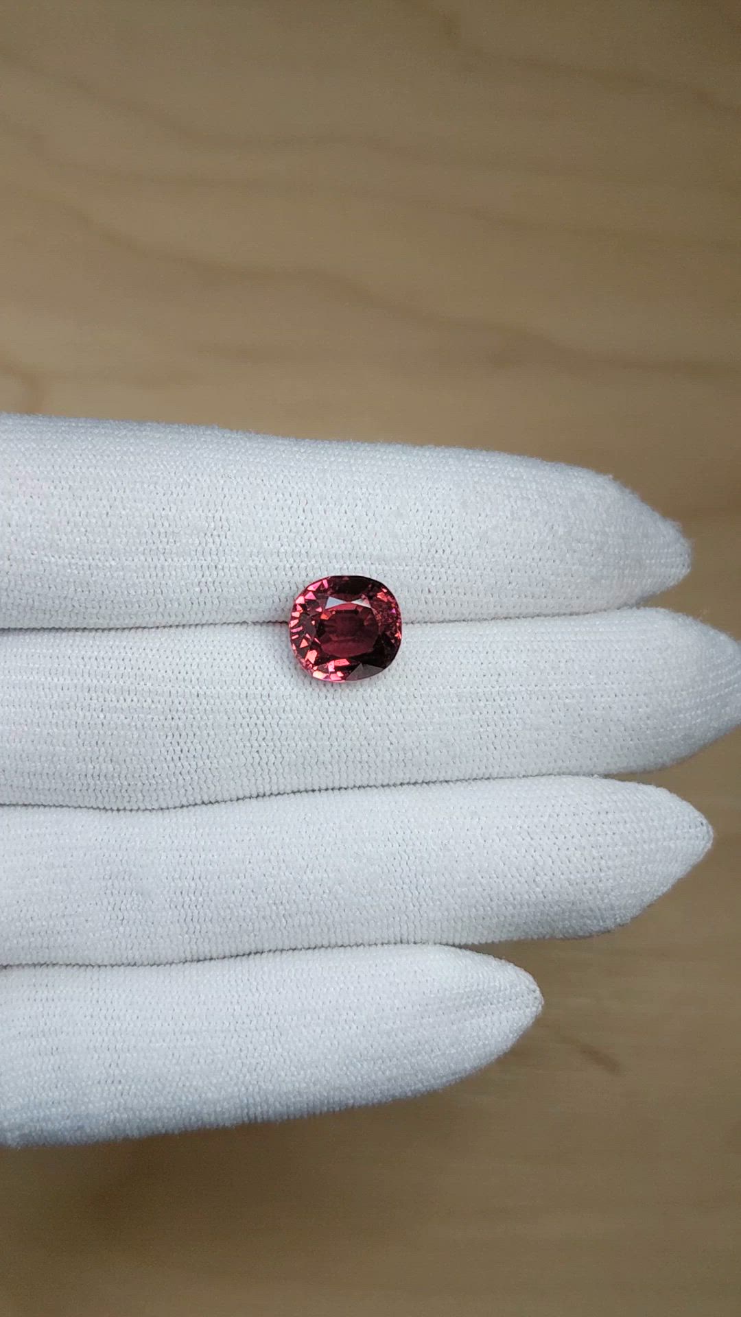 6.59 Ct. Purplish Pink Tourmaline from Africa Size Video