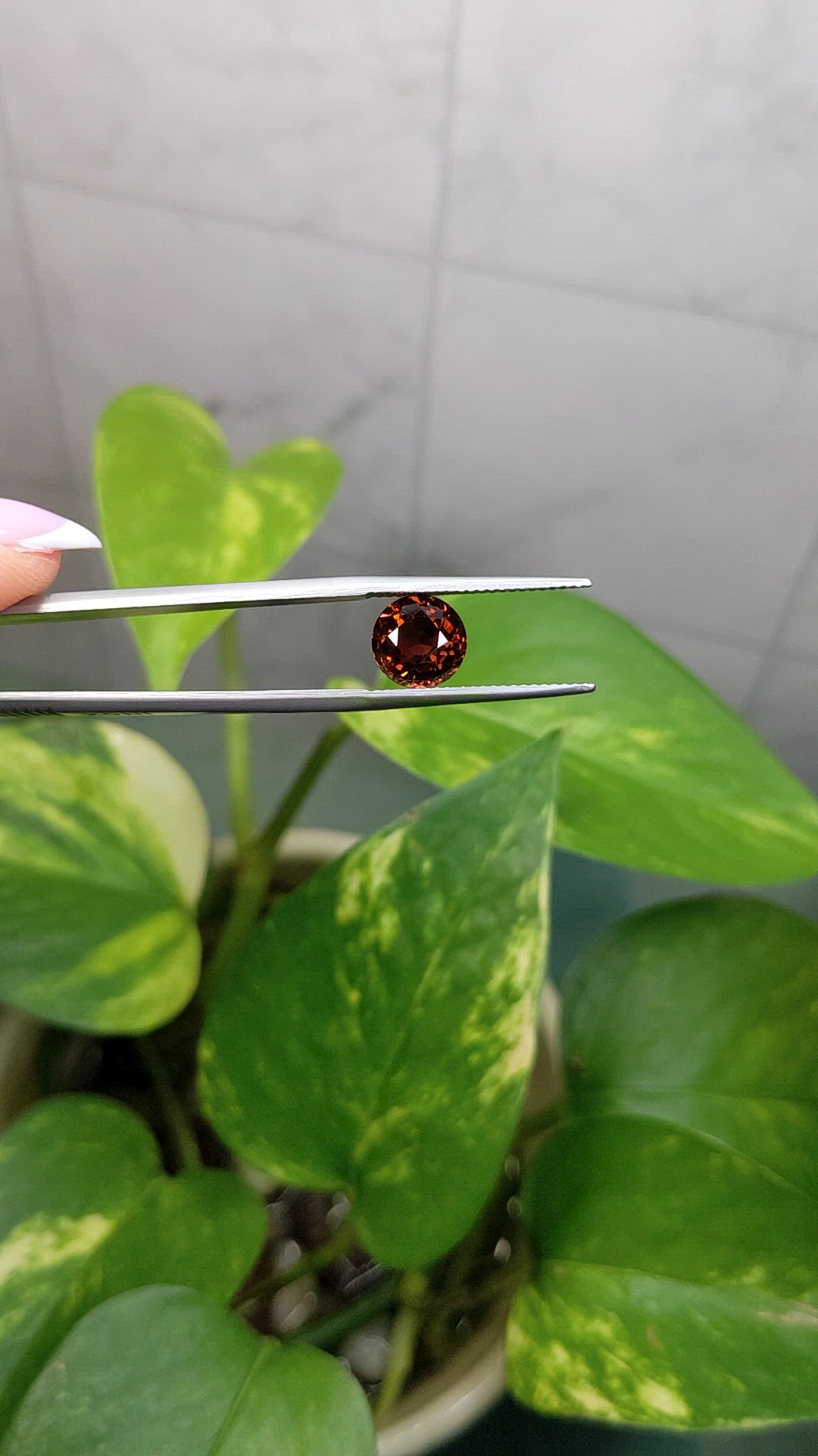 2.86 Ct. Orangish Brown Tourmaline from Africa Size Video