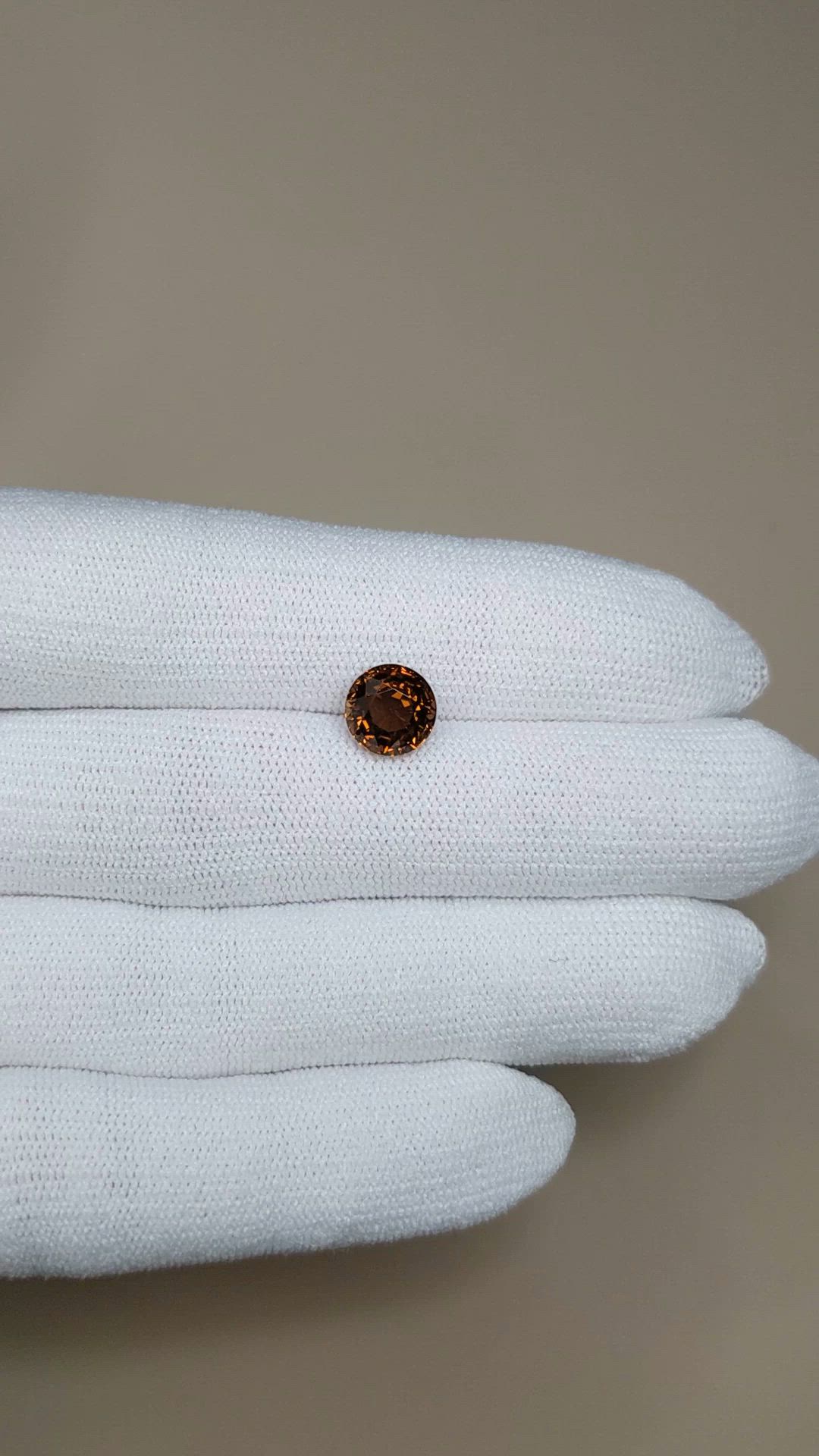 2.86 Ct. Orangish Brown Tourmaline from Africa Size Video