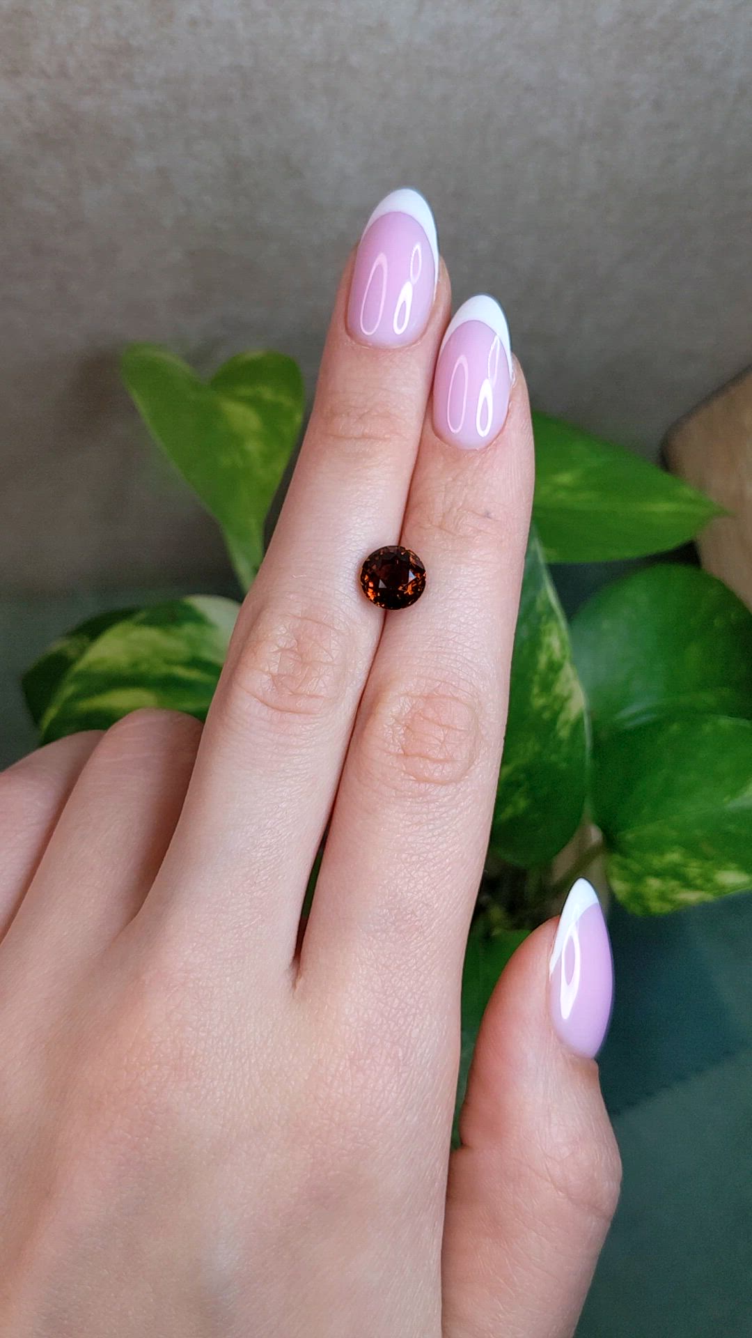2.86 Ct. Orangish Brown Tourmaline from Africa Size Video