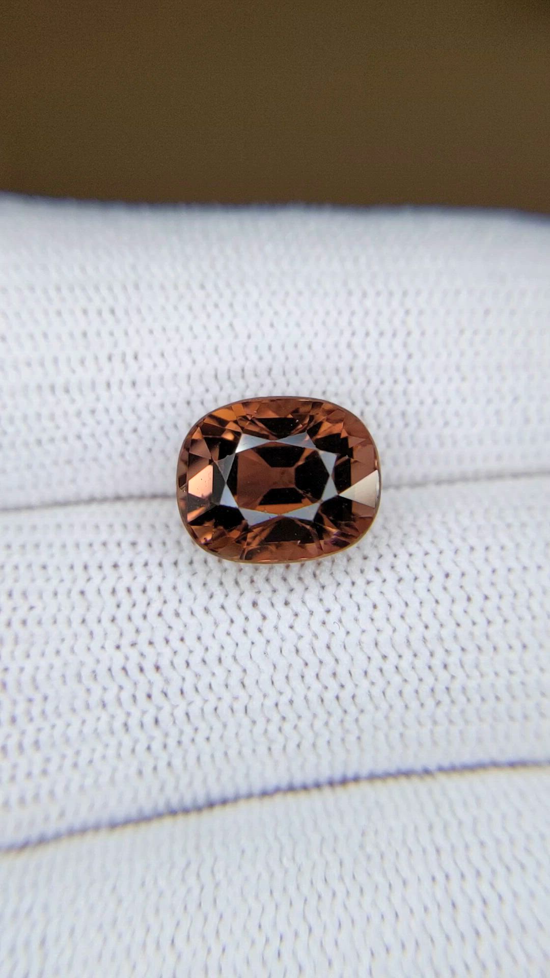 5.59 Ct. Brown Tourmaline from Africa Size Video
