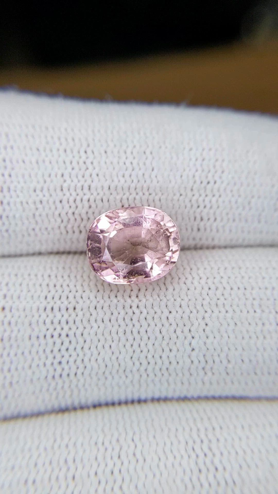 4.26 Ct. Pink Tourmaline from Africa Size Video