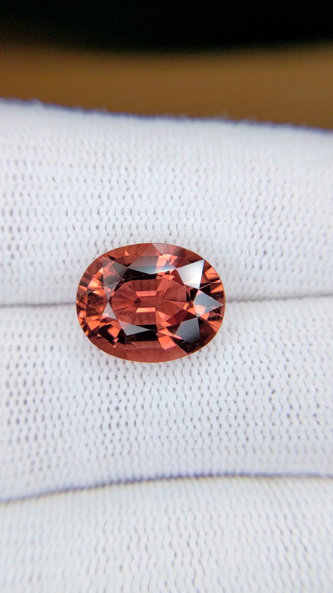 5.67 Ct. Reddish Orange Tourmaline from Africa Size Video