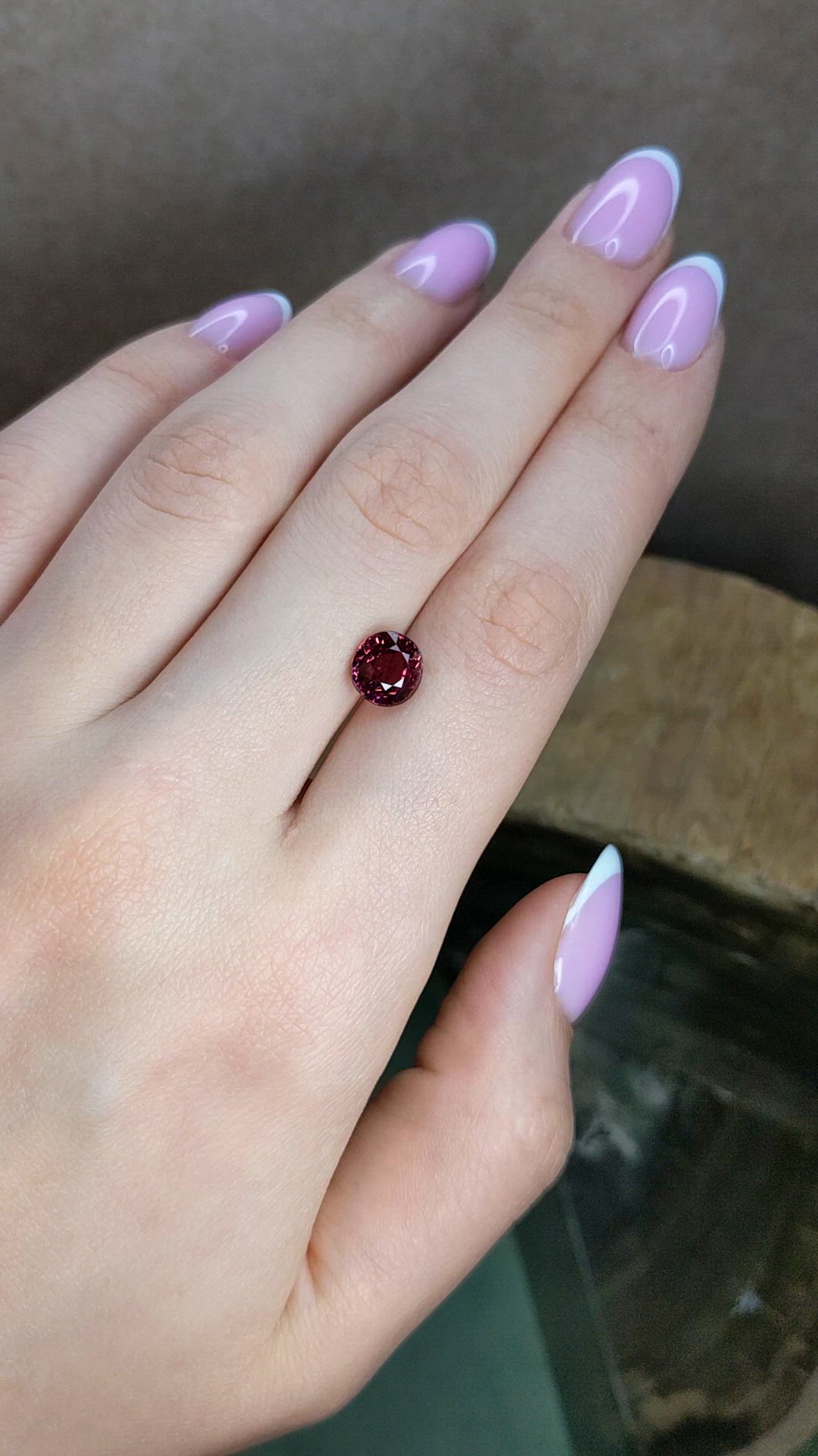2.46 Ct. Pinkish Purple Tourmaline from Africa Size Video