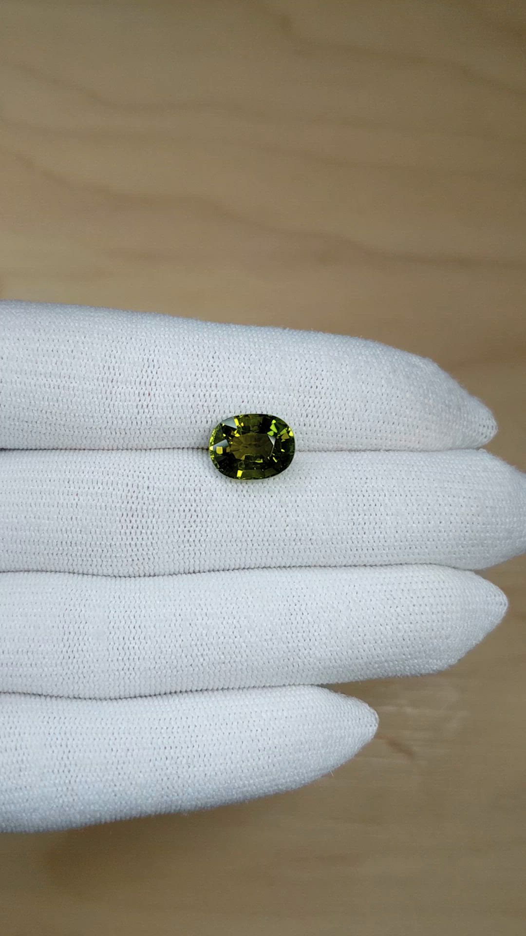 5.05 Ct. Green Tourmaline from Africa Size Video