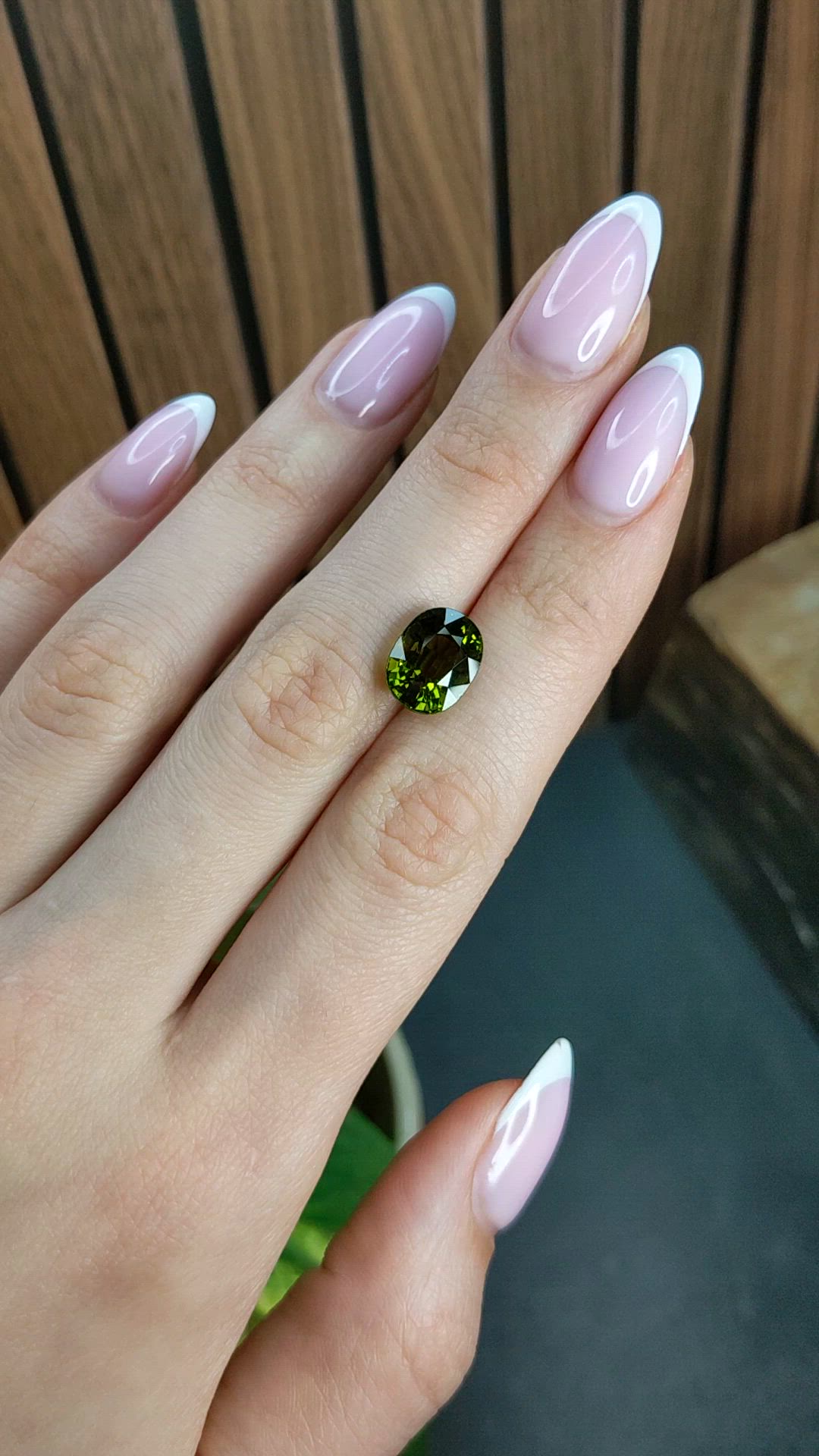 5.05 Ct. Green Tourmaline from Africa Size Video